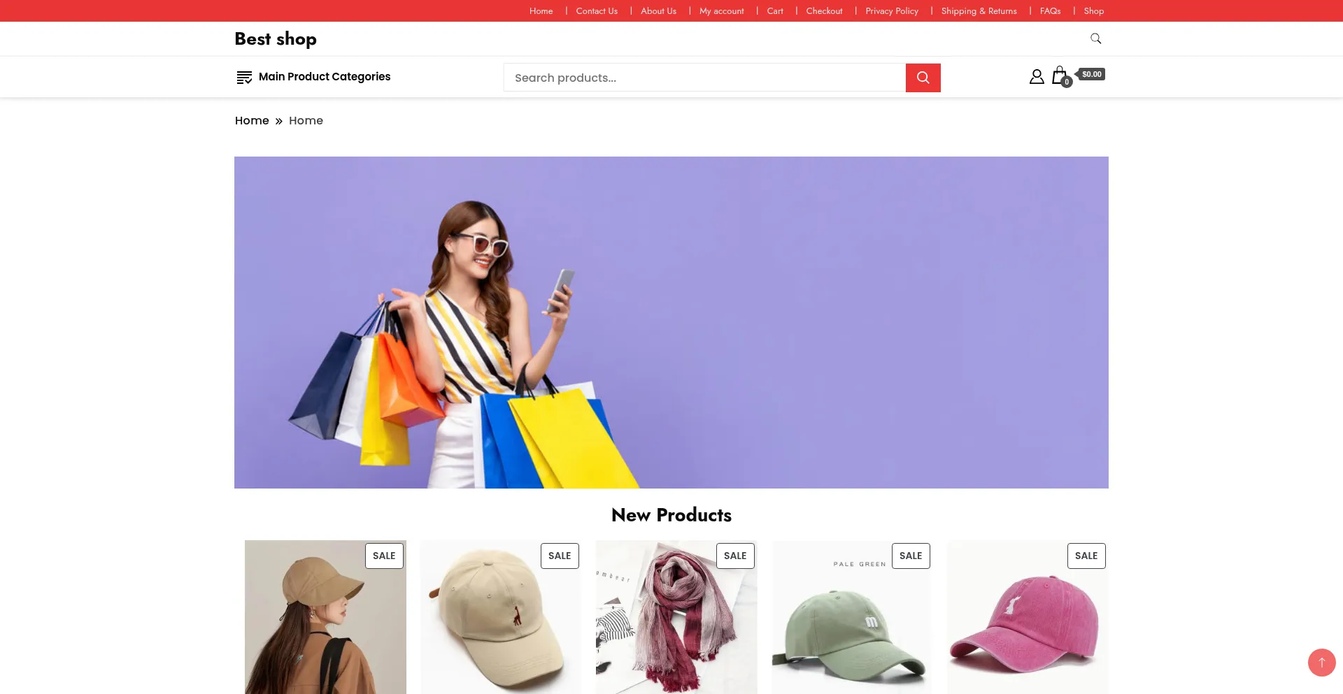 Website screenshot of Clothingtopsale.shop
