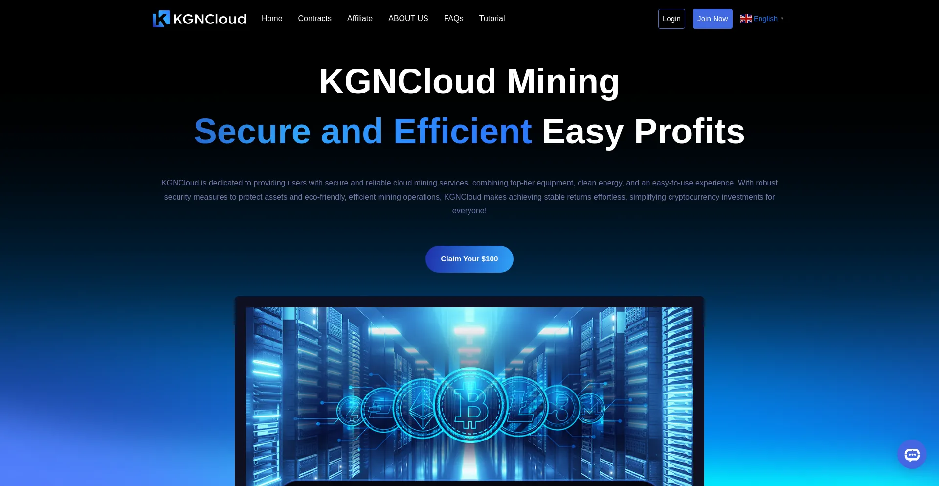 Website screenshot of Cloudkgn.vip