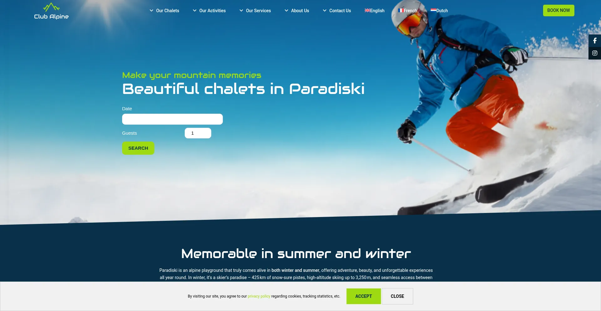 Club-alpine.com Screenshot