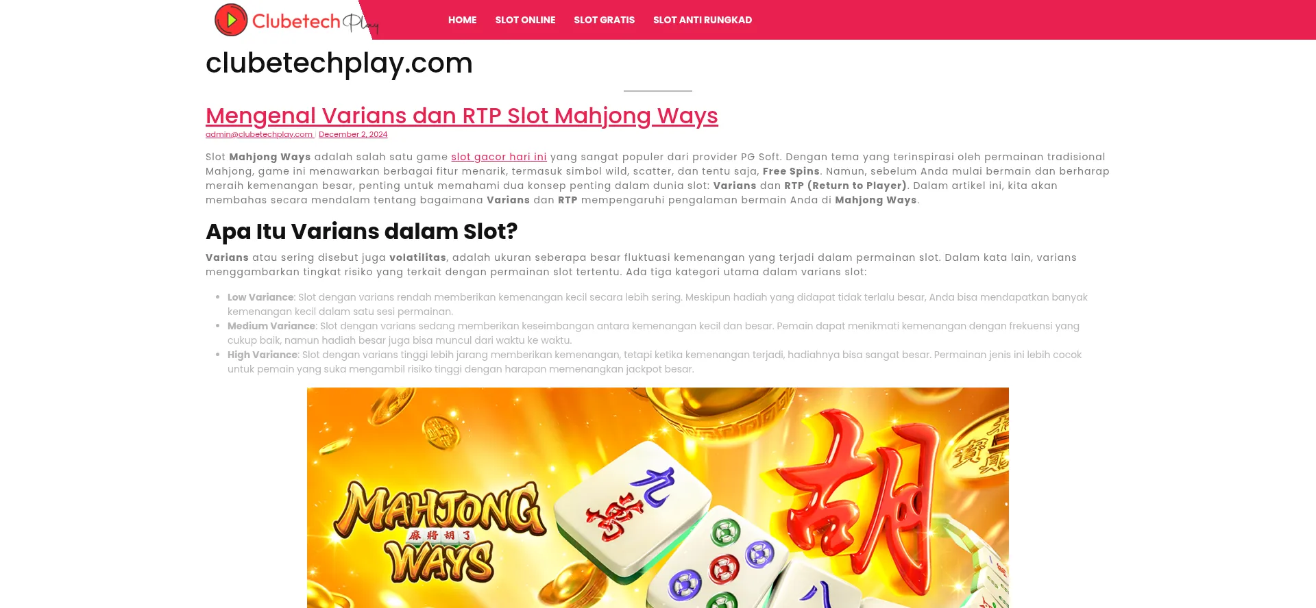 Clubetechplay.com Screenshot