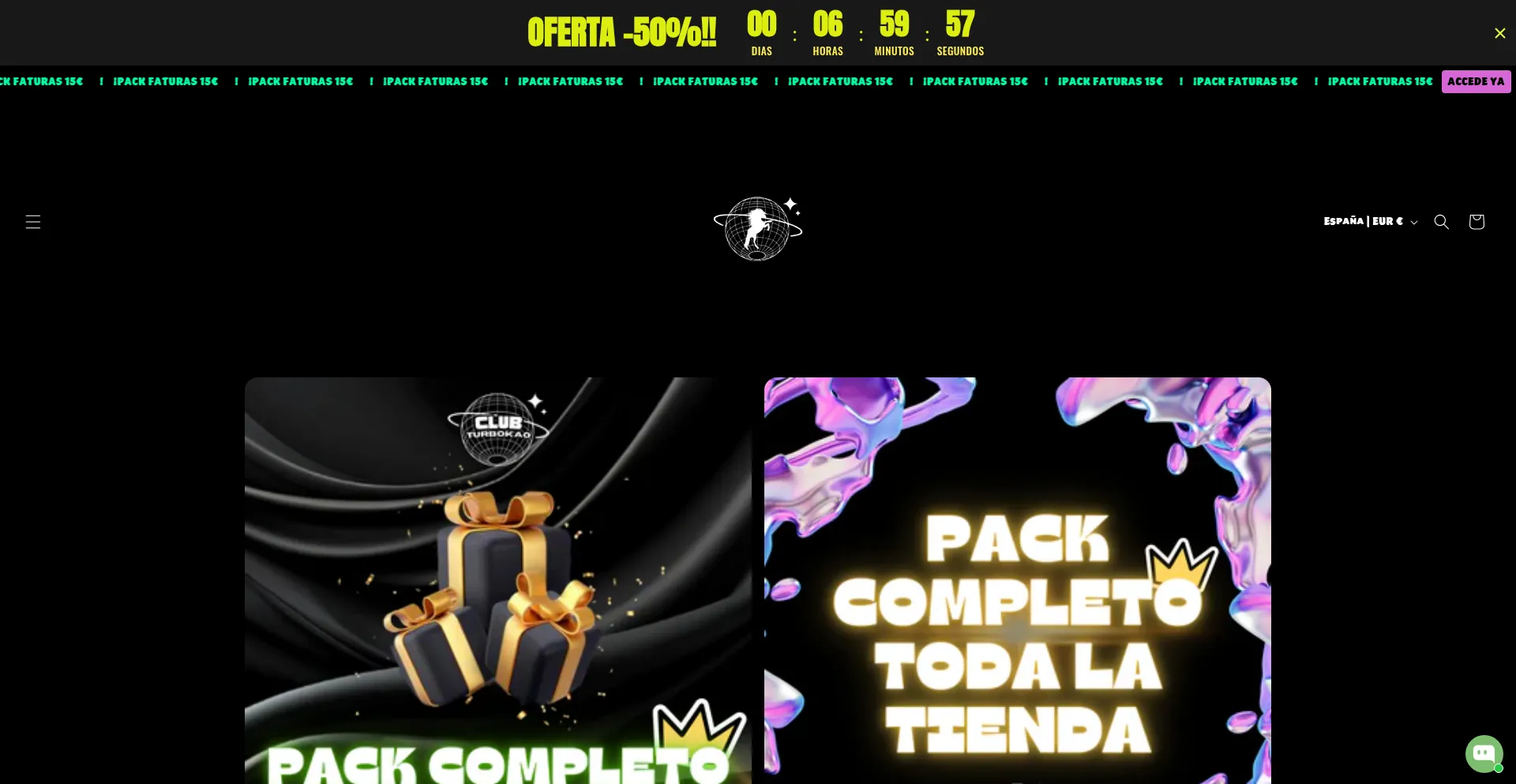 Website screenshot of Clubturbokao.es