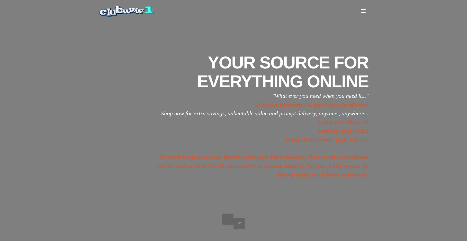 Website screenshot of Clubwww1.com