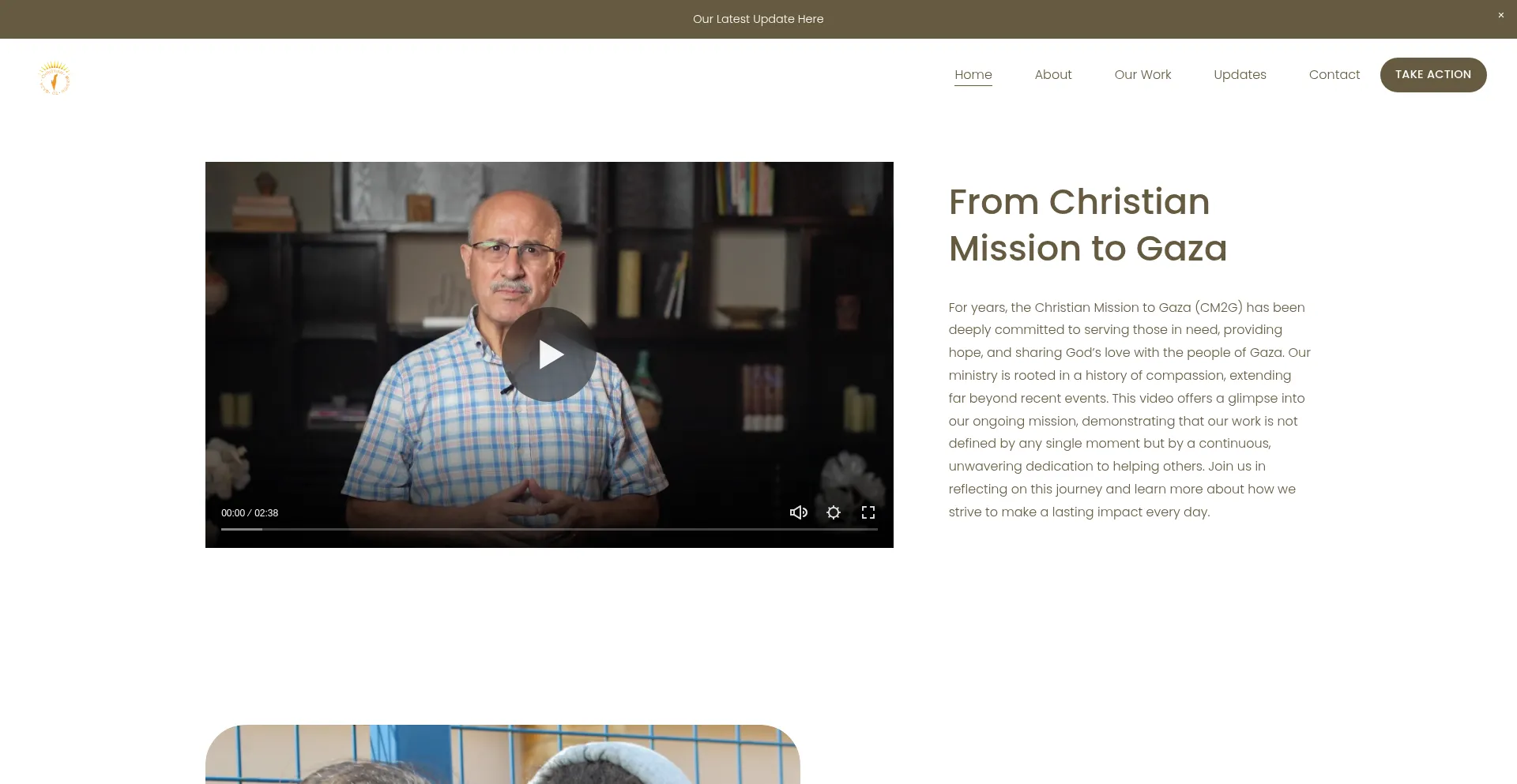 Website screenshot of Cm2g.org