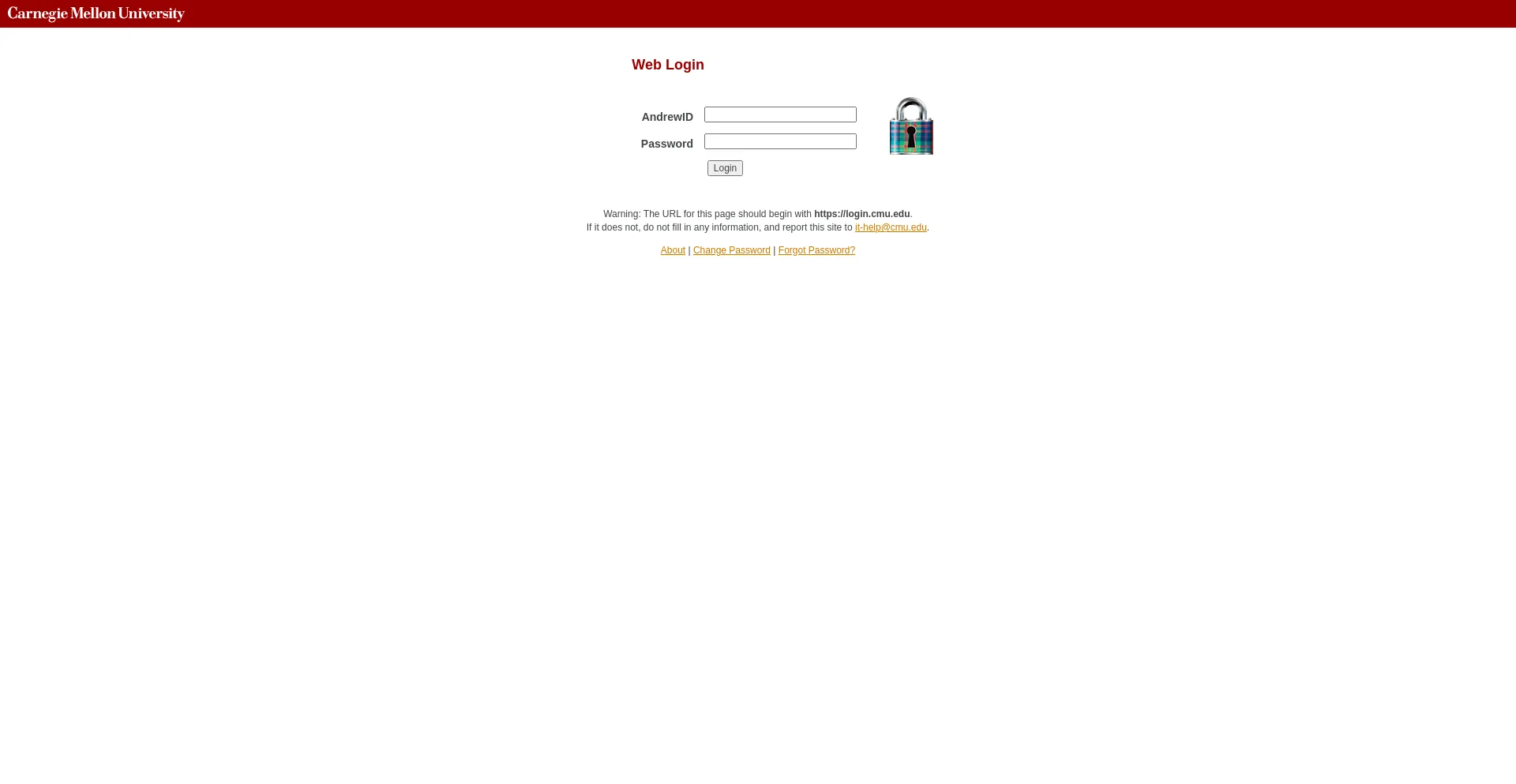 Website screenshot of Cmu.ca1.qualtrics.com