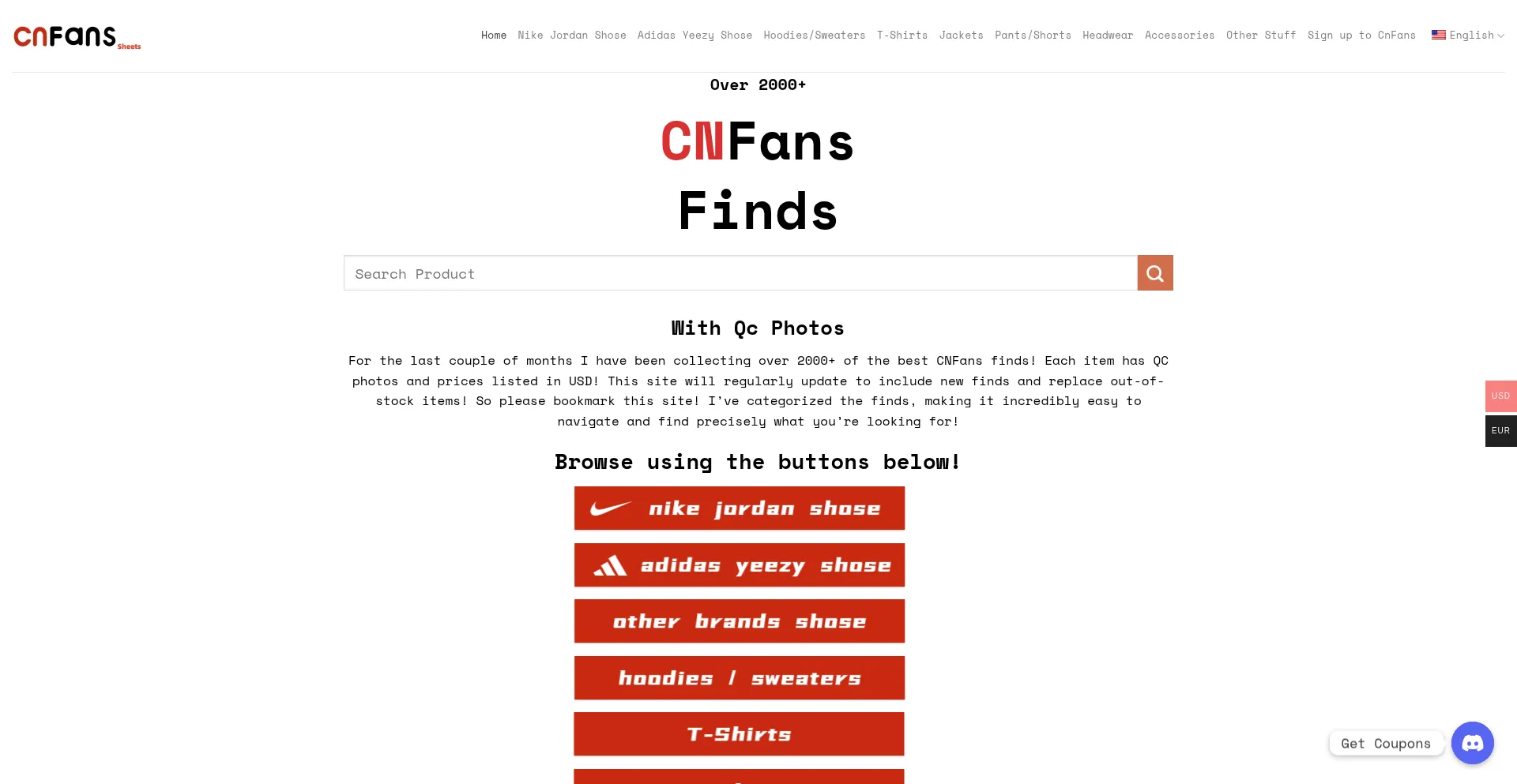 Website screenshot of Cnfans-sheet.com.co