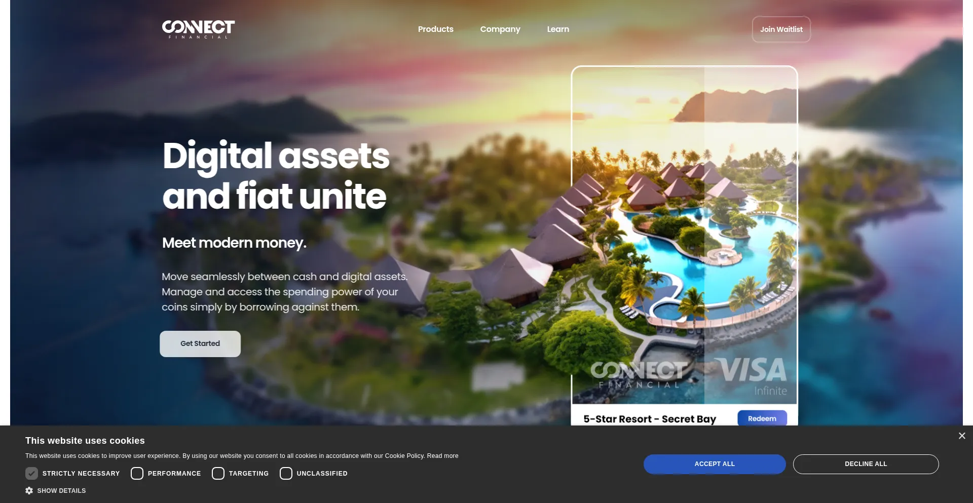 Website screenshot of Cnfi.com