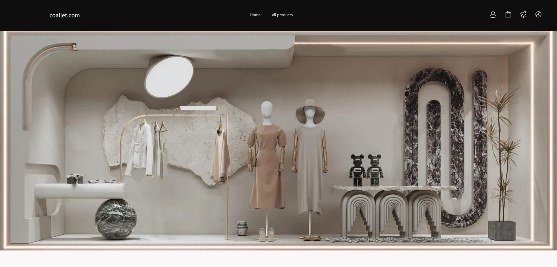 Website screenshot of Coallet.com