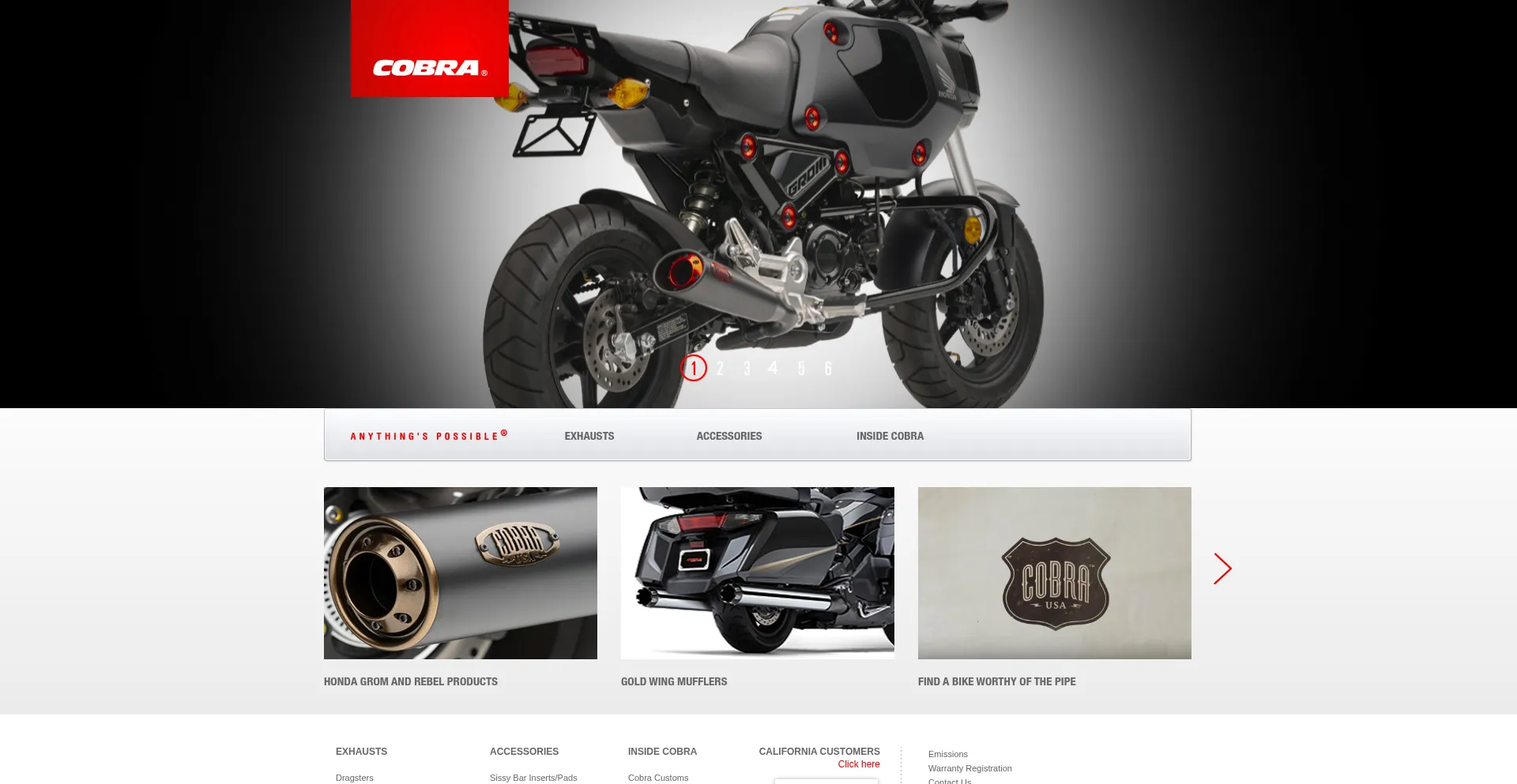 Website screenshot of Cobrausa.com