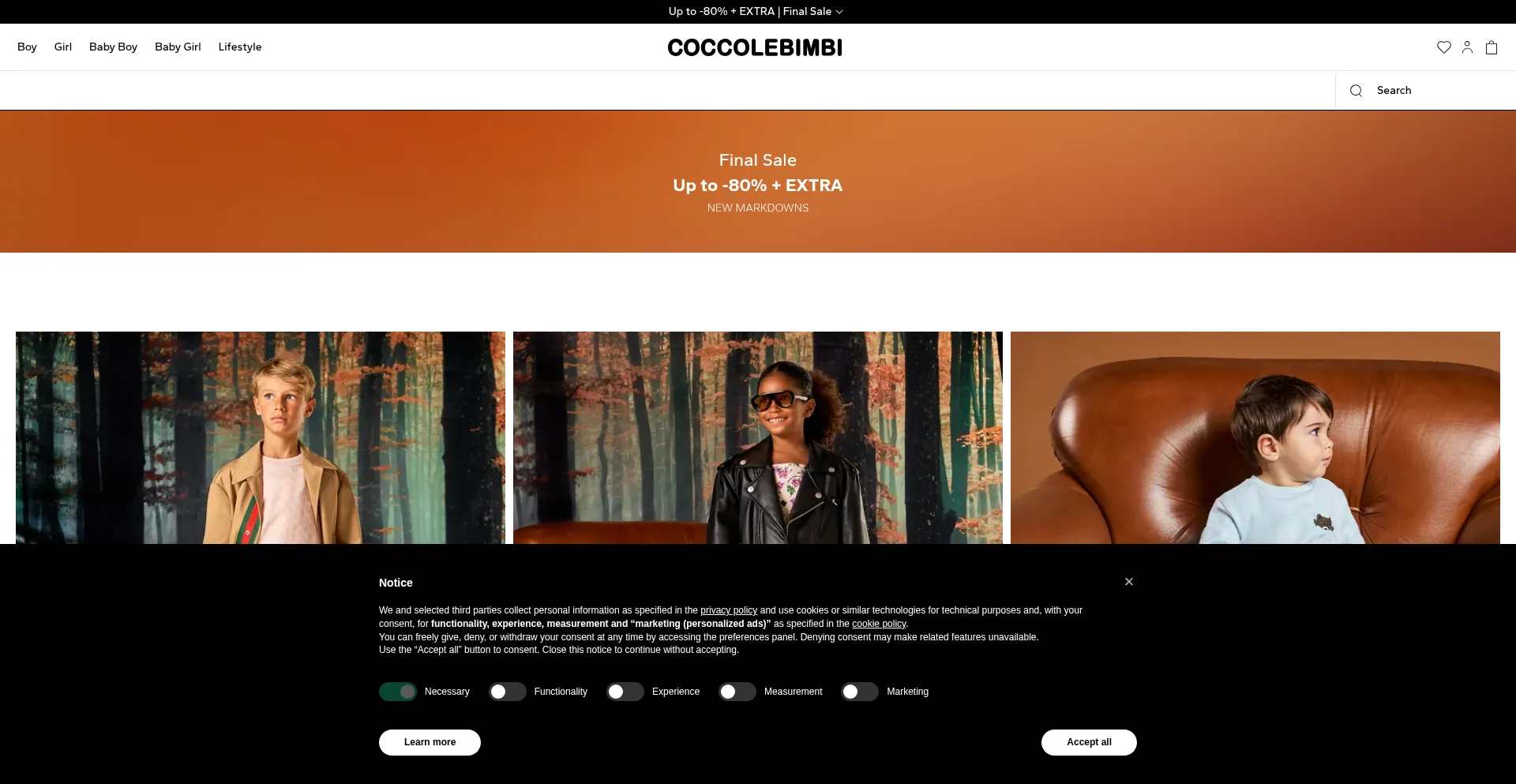 Coccolebimbi.com Screenshot