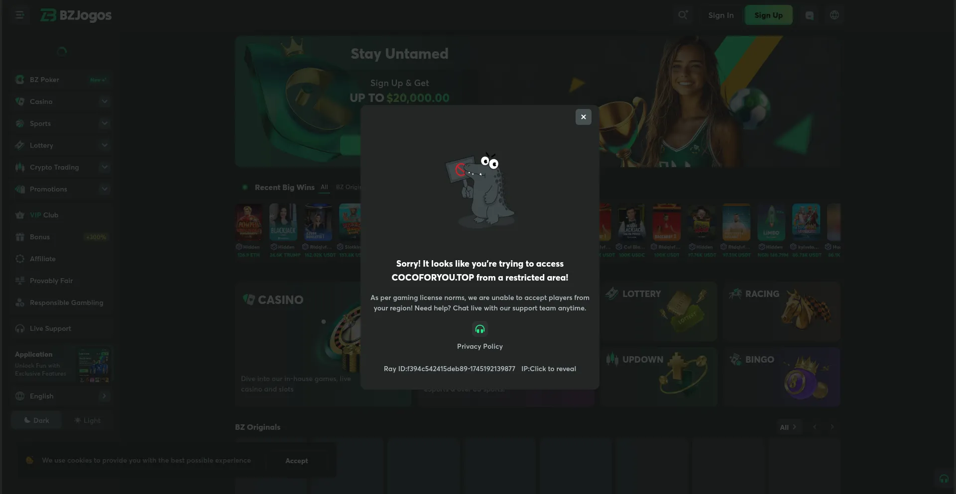 Website screenshot of Cocoforyou.top