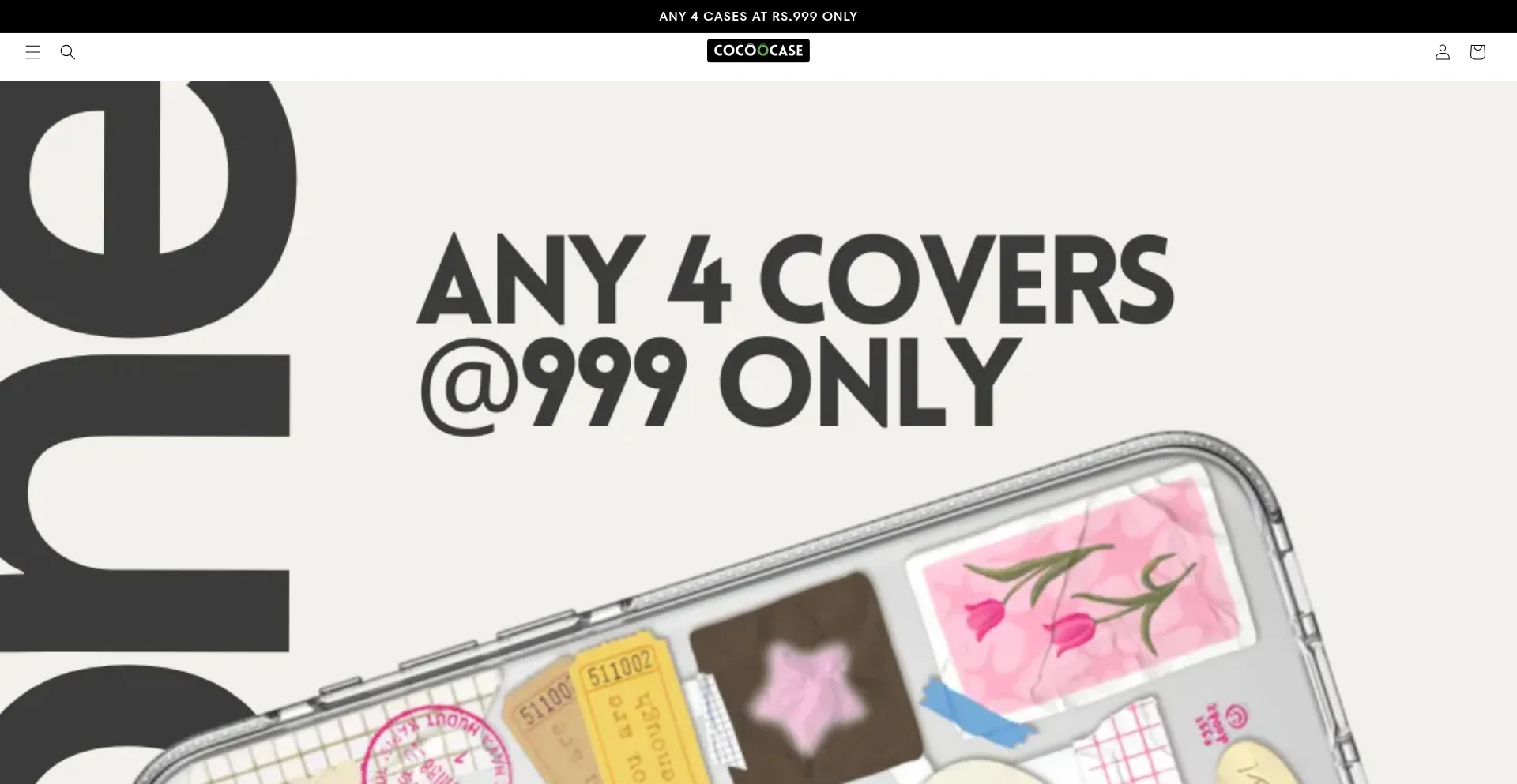 Website screenshot of Cocoocase.com