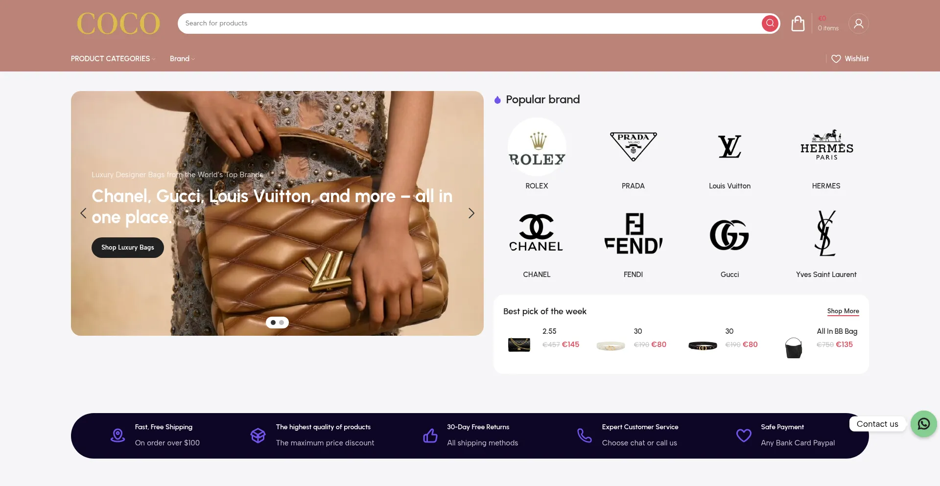 Website screenshot of Cocoslg.top