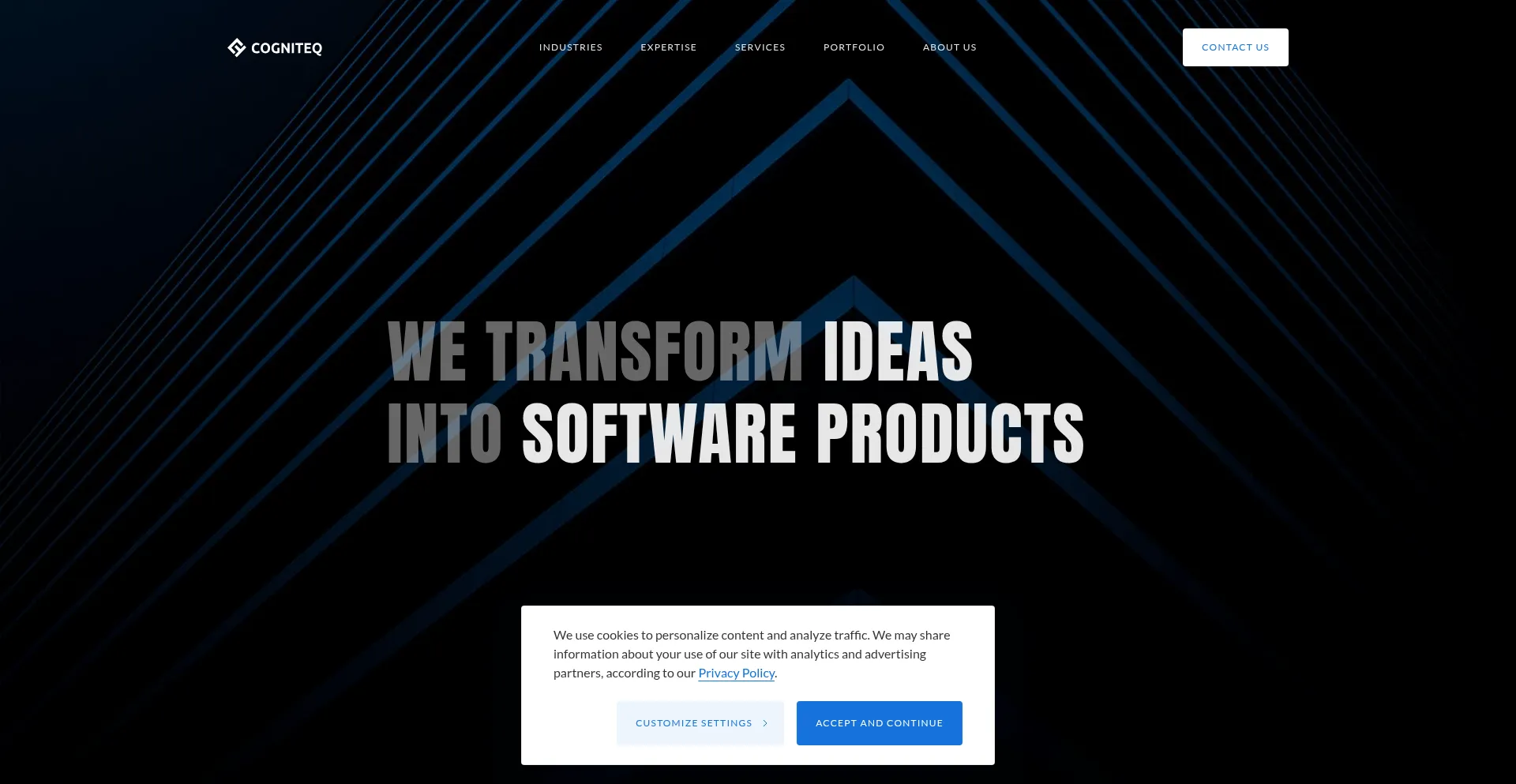 Website screenshot of Cogniteq.com