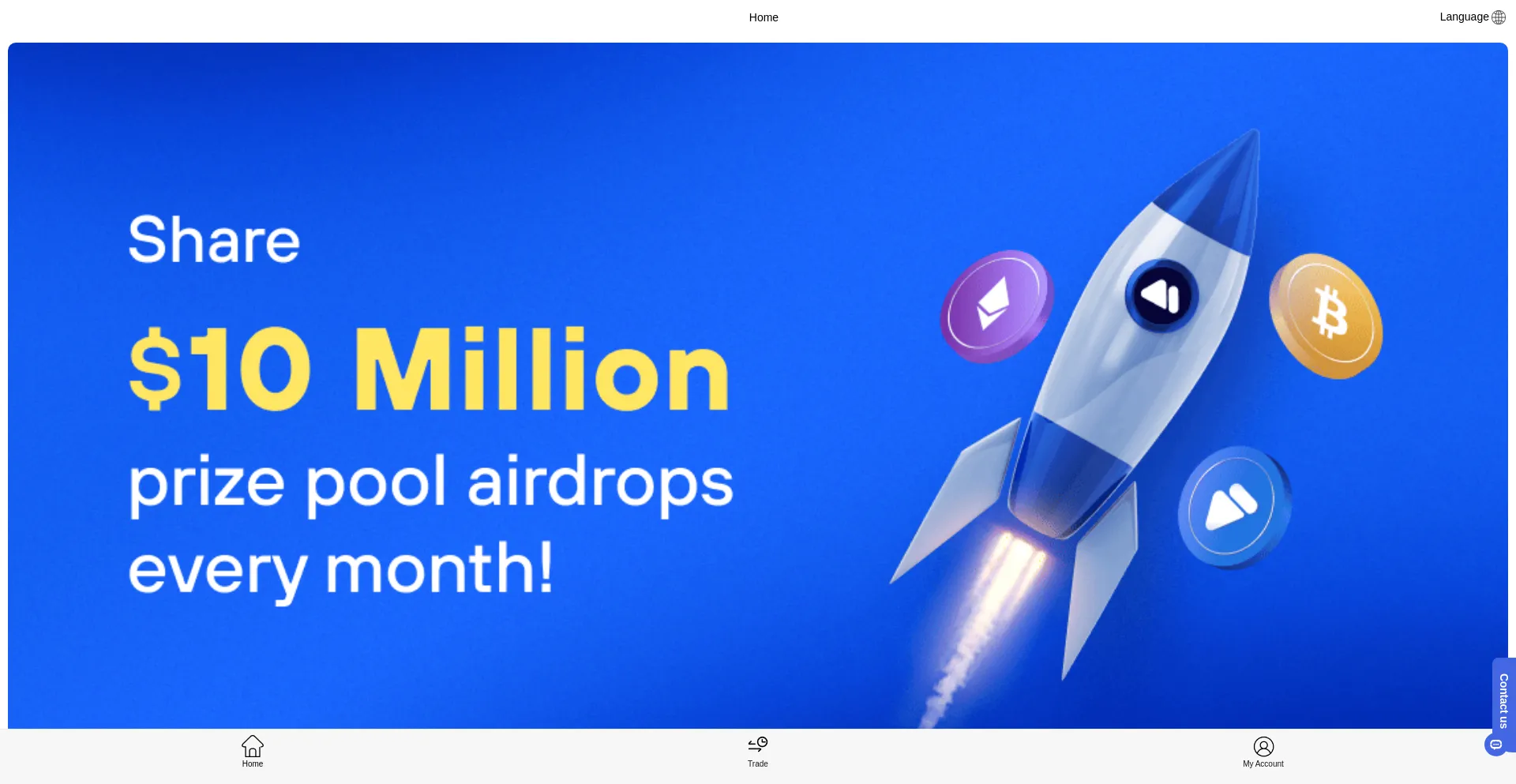 Website screenshot of Coinaf.biz