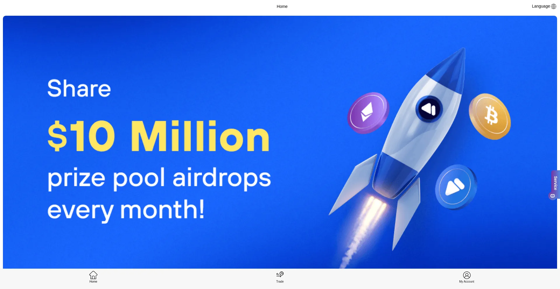 Website screenshot of Coinak.one