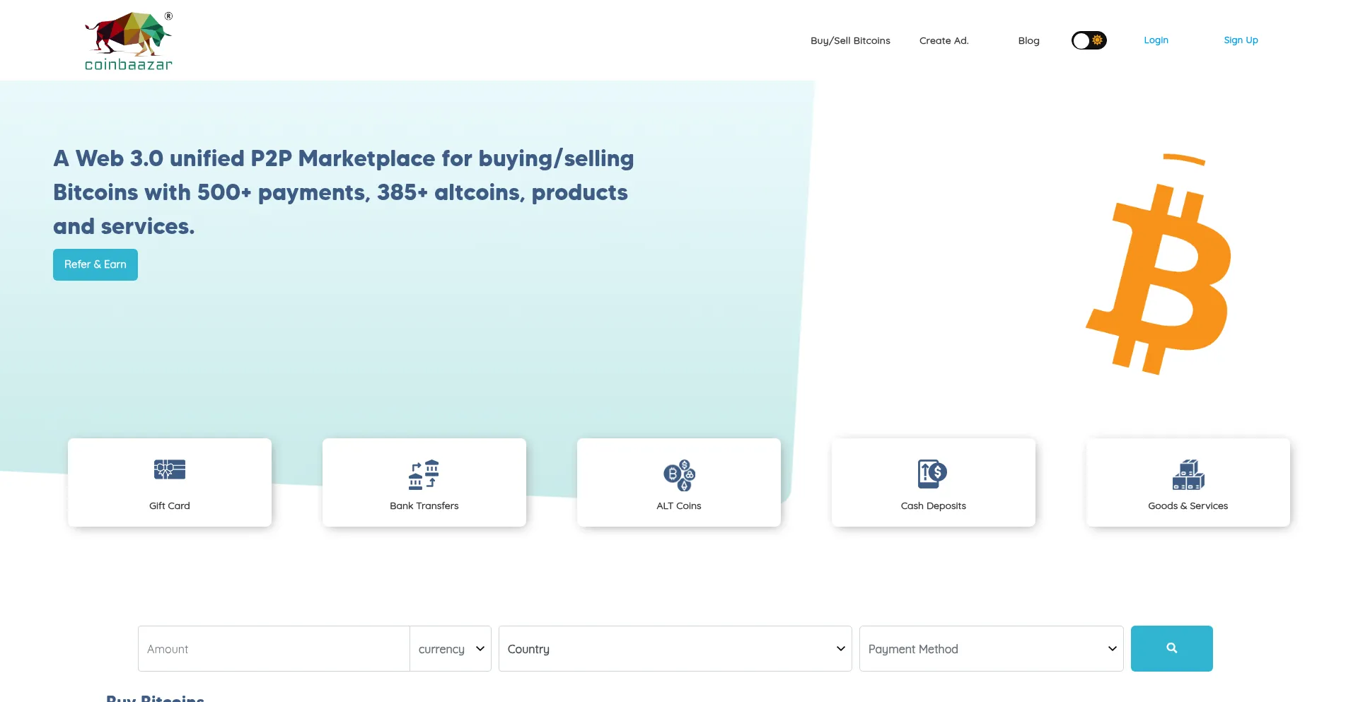 Coinbaazar.com Screenshot