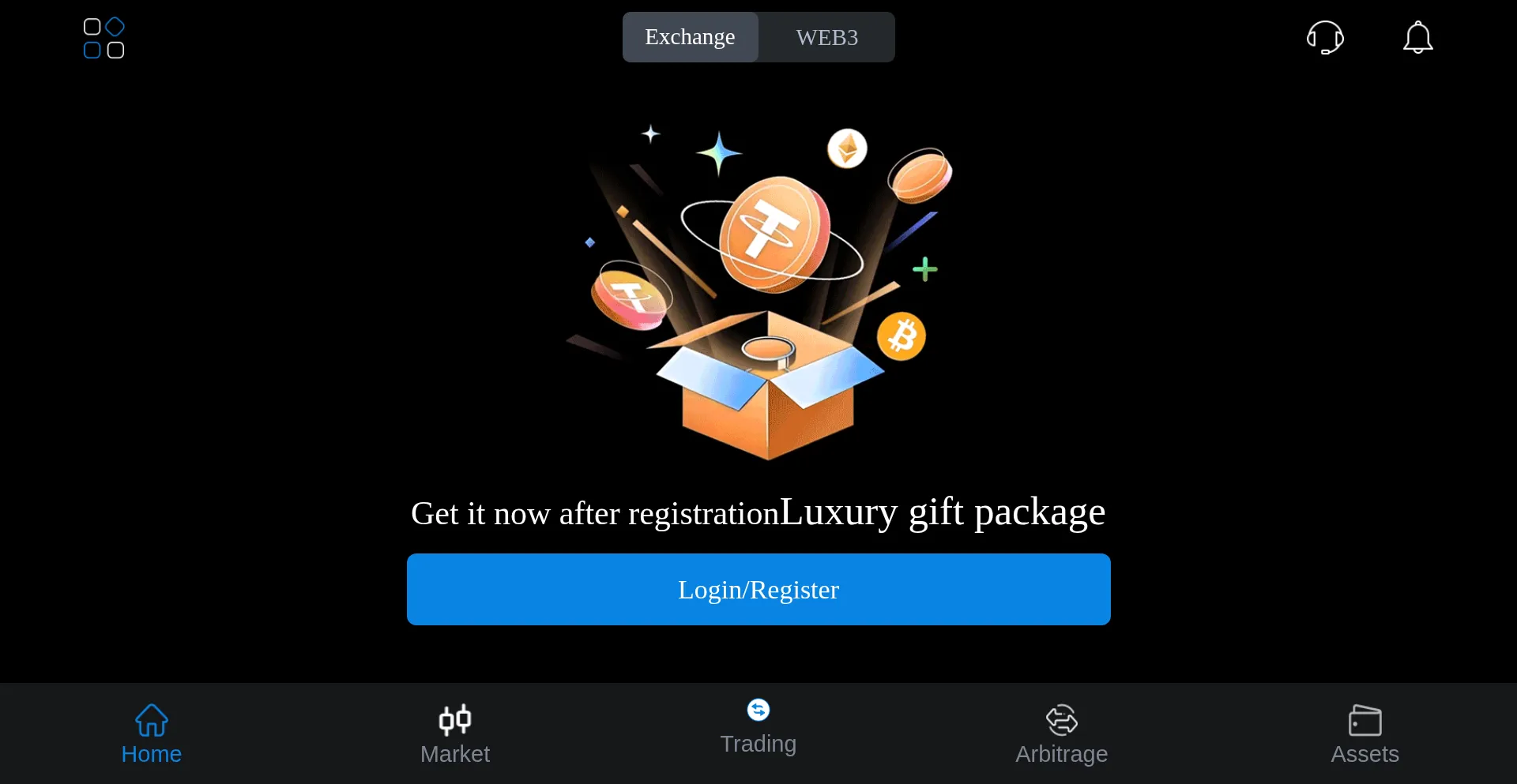 Website screenshot of Coinbft.com