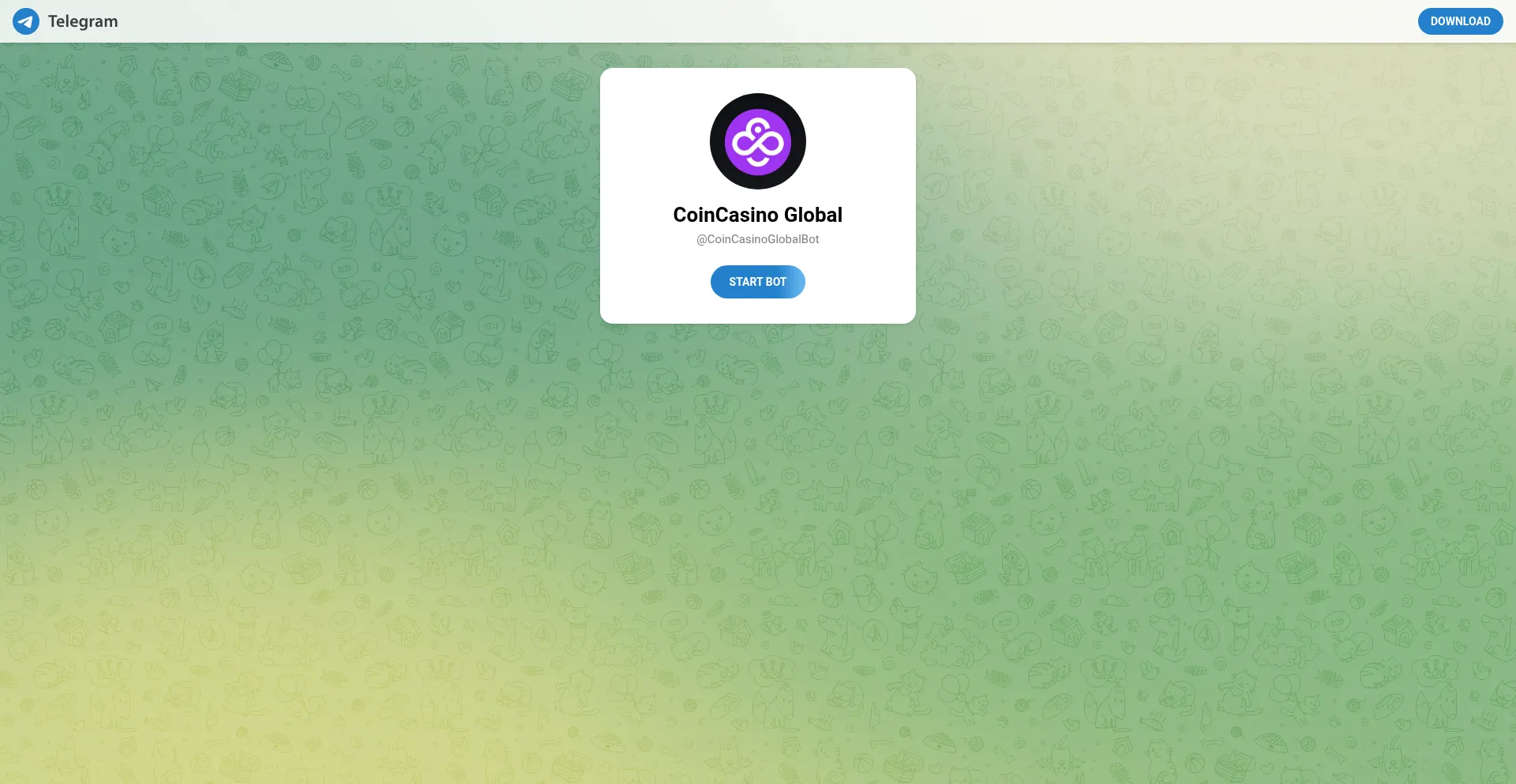 Website screenshot of Coincasino.click