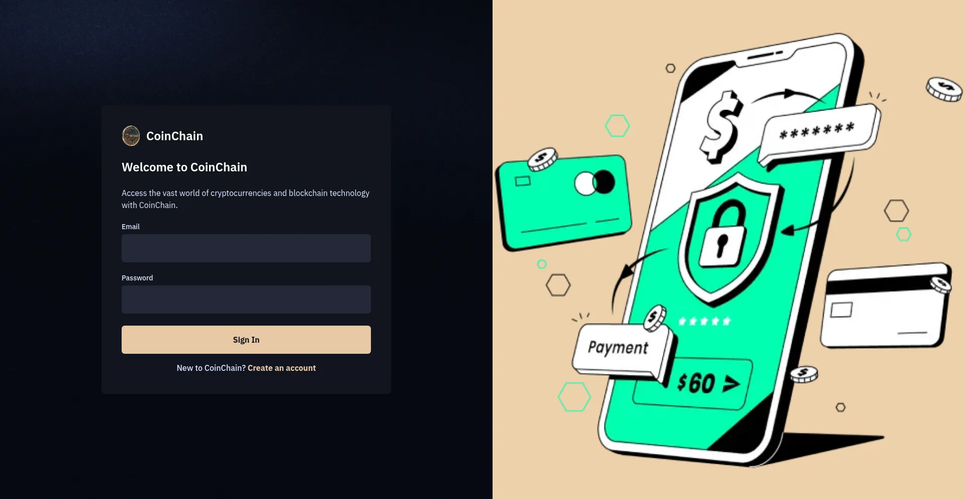Coinchain.tech Screenshot