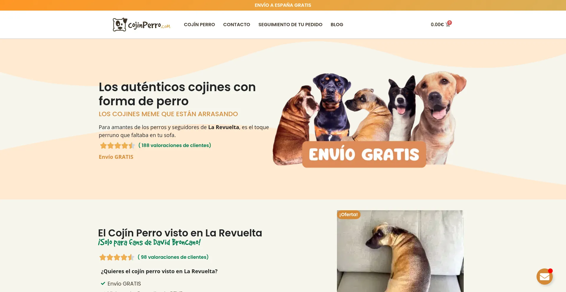 Cojinperro.com Screenshot