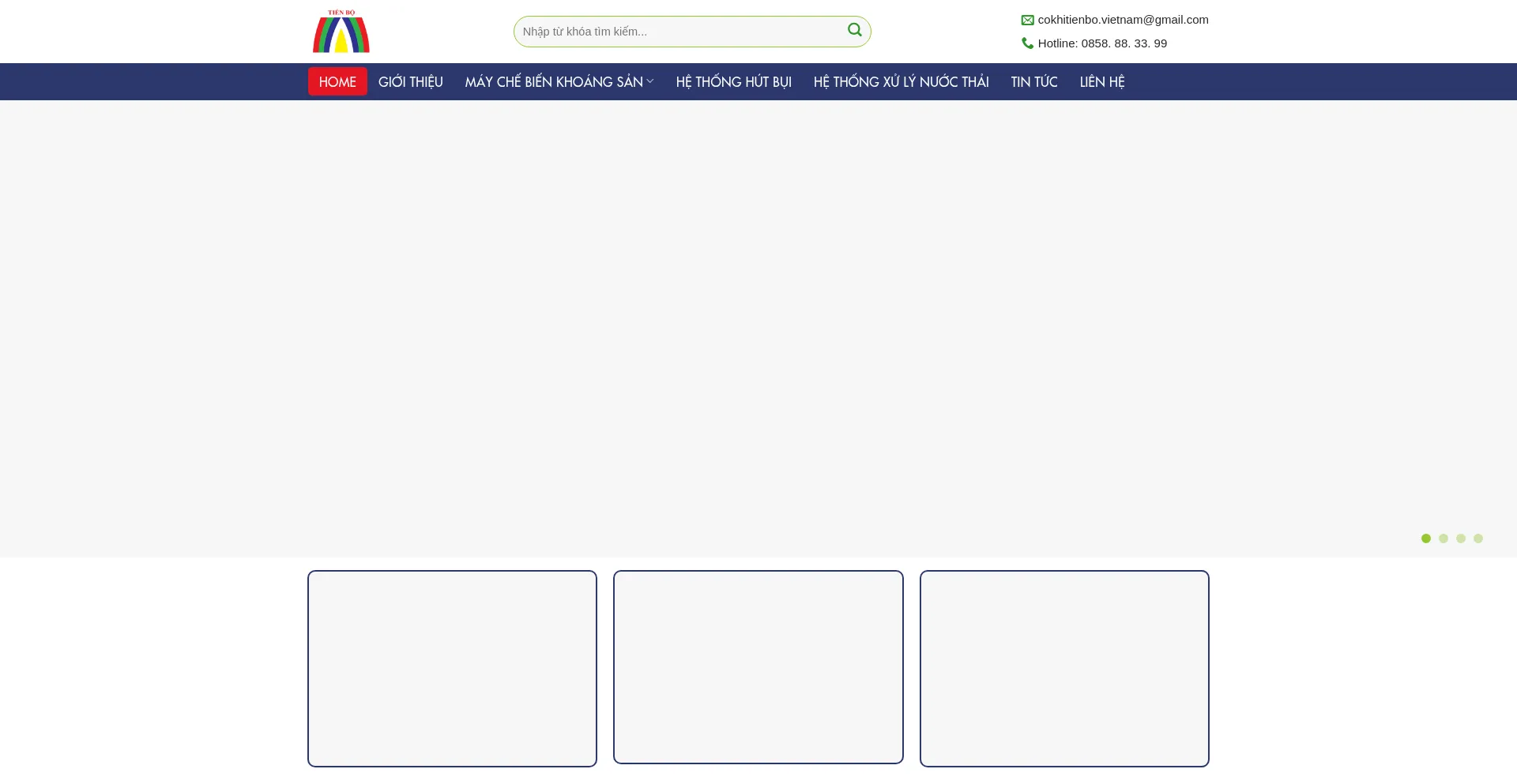 Website screenshot of Cokhitienbo.com
