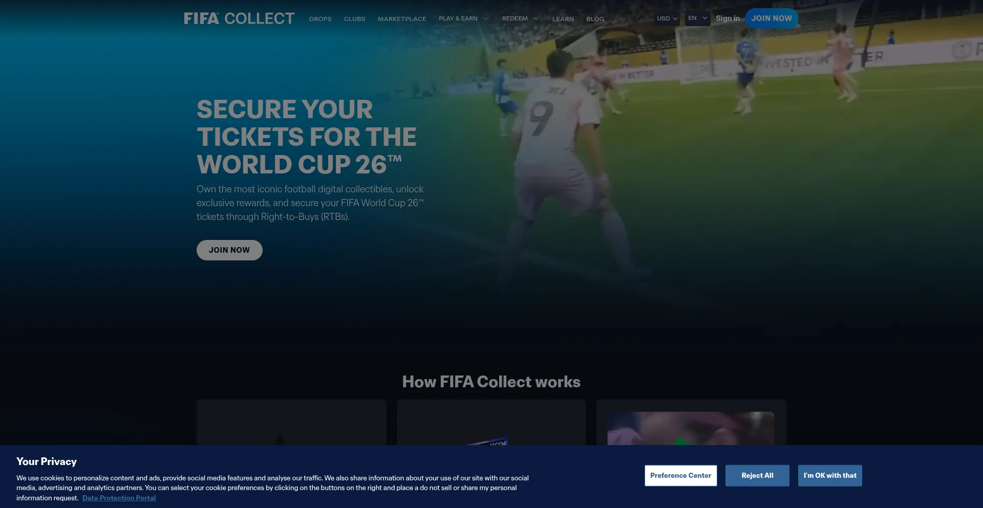 Collect.fifa.com Screenshot