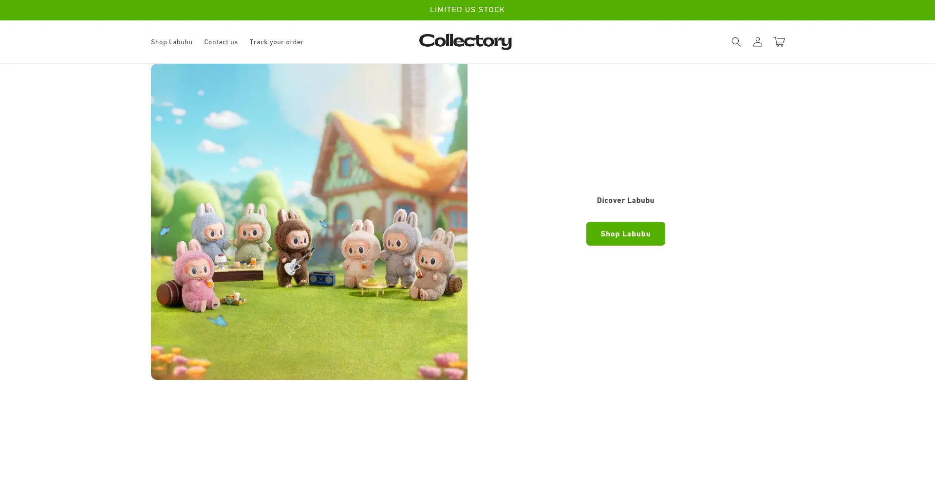 Website screenshot of Collectory.se