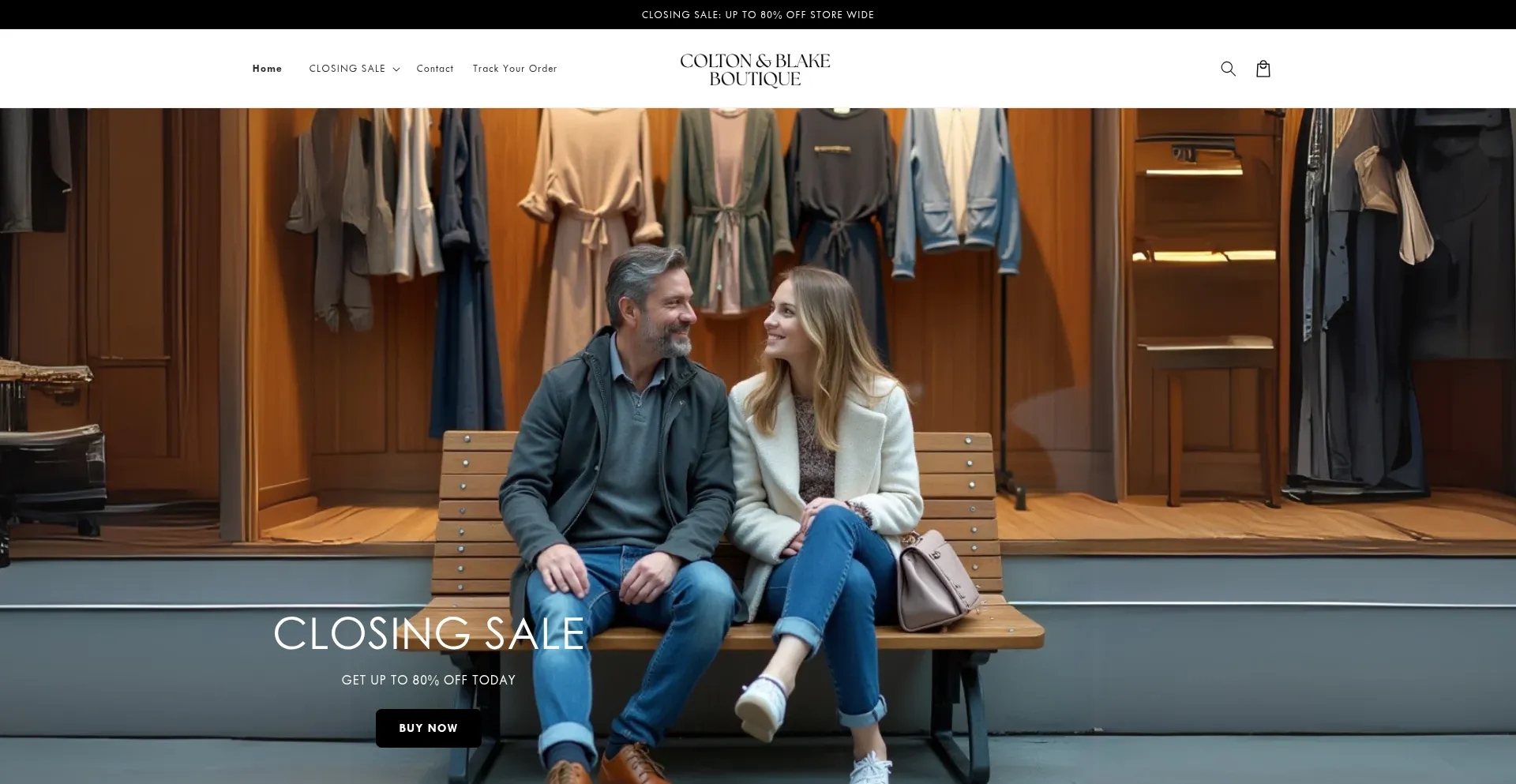 Website screenshot of Colton-blake.com
