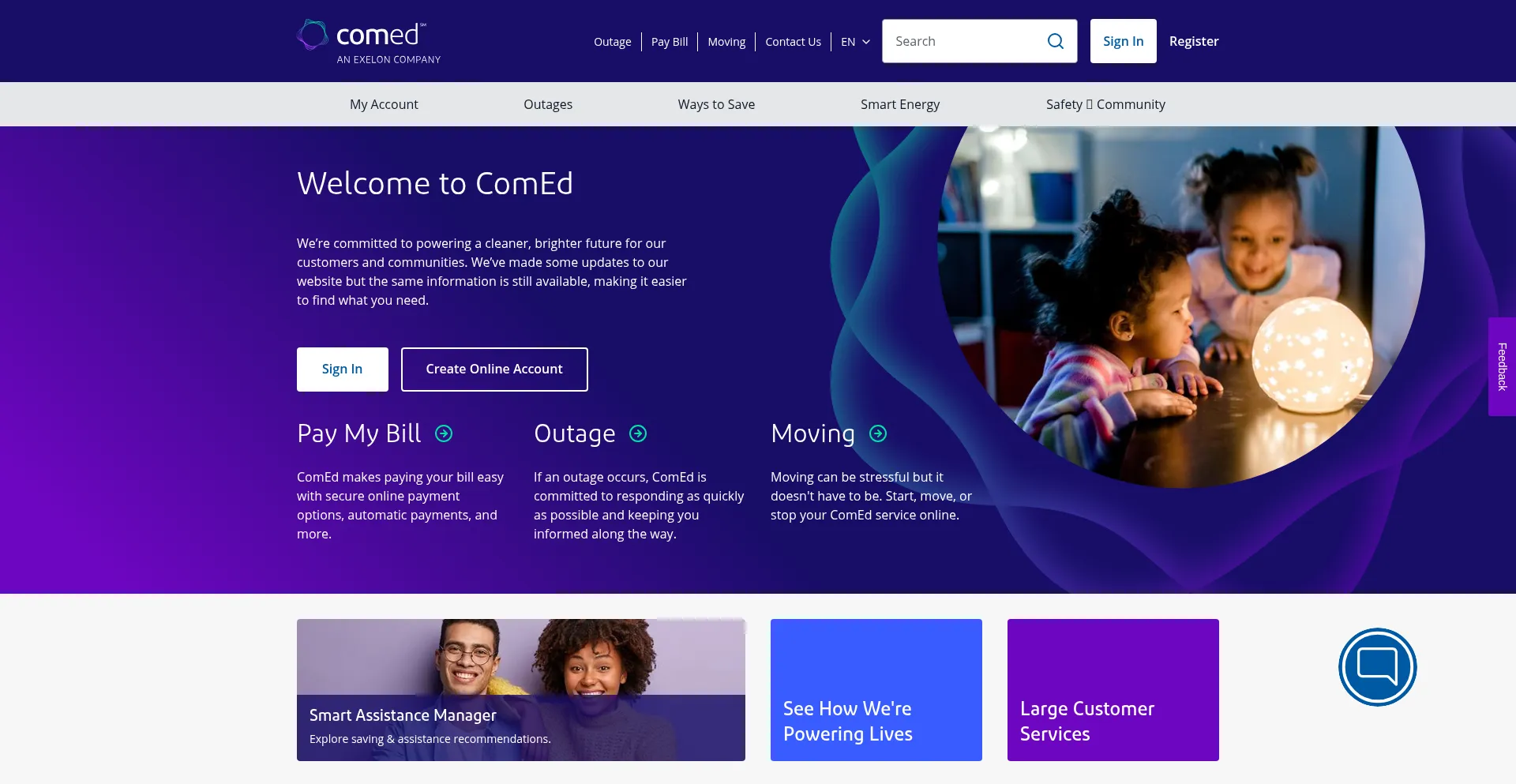 Comed.com Screenshot