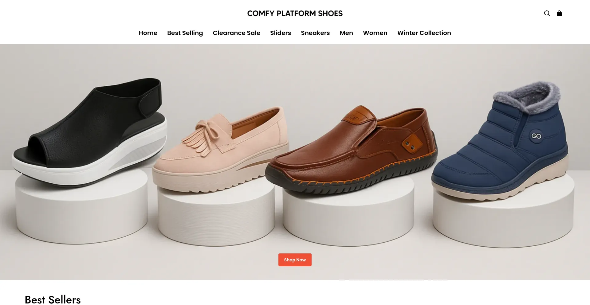 Comfyplatformshoes.com Screenshot