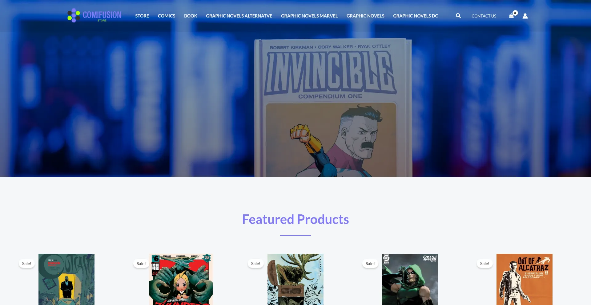 Comifusionstore.com Screenshot