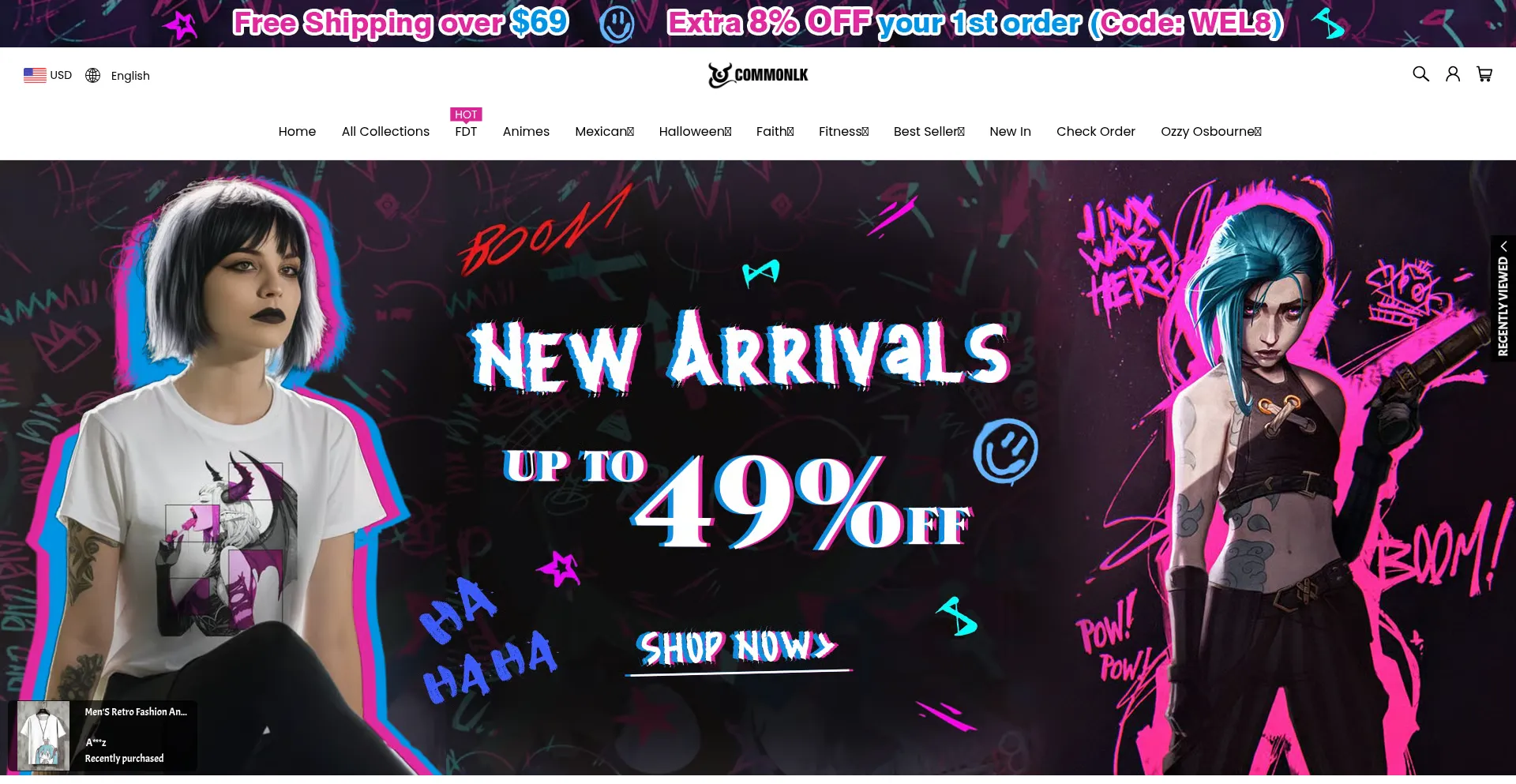 Website screenshot of Commonlk.com