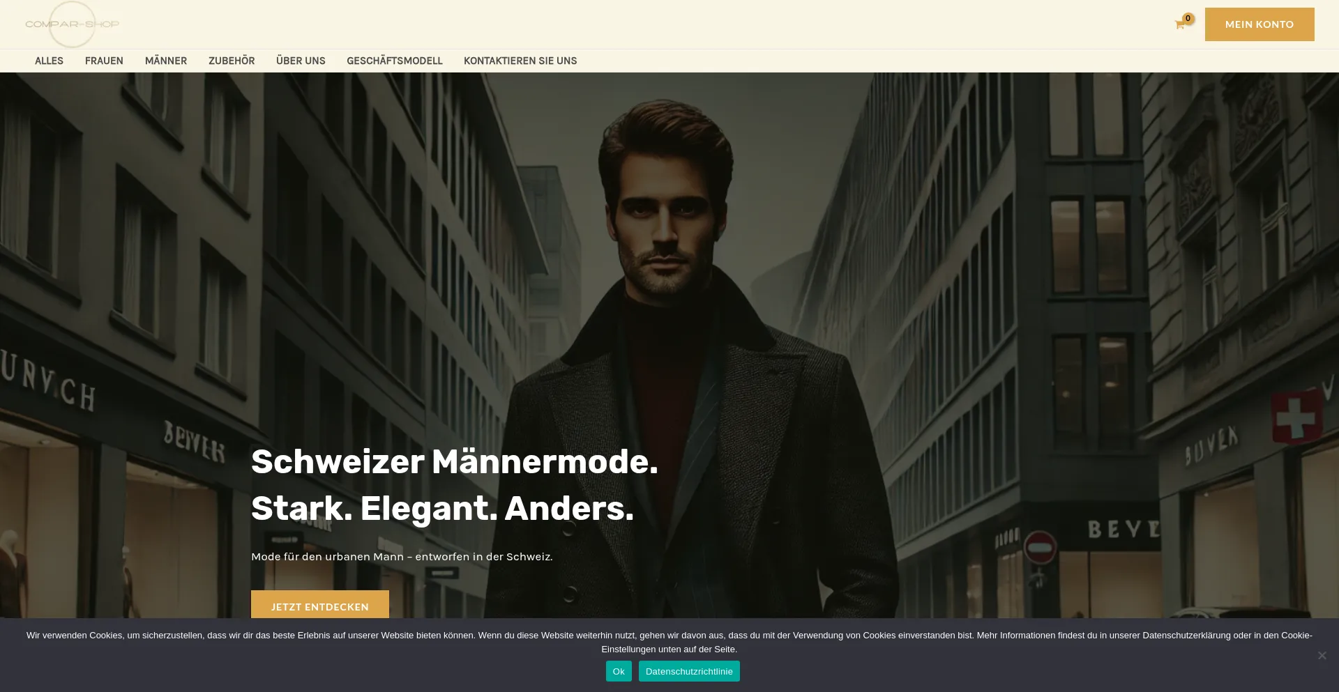 Website screenshot of Compar-shop.com