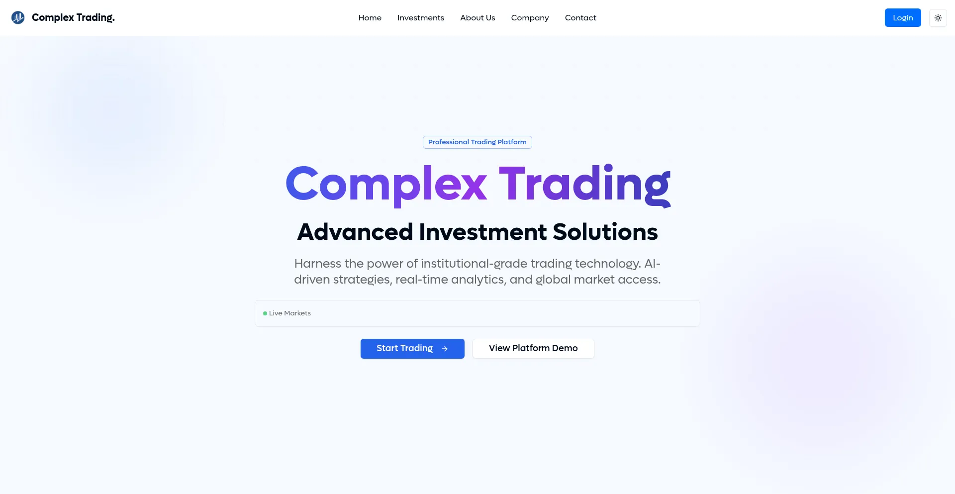 Complextrading.org Screenshot