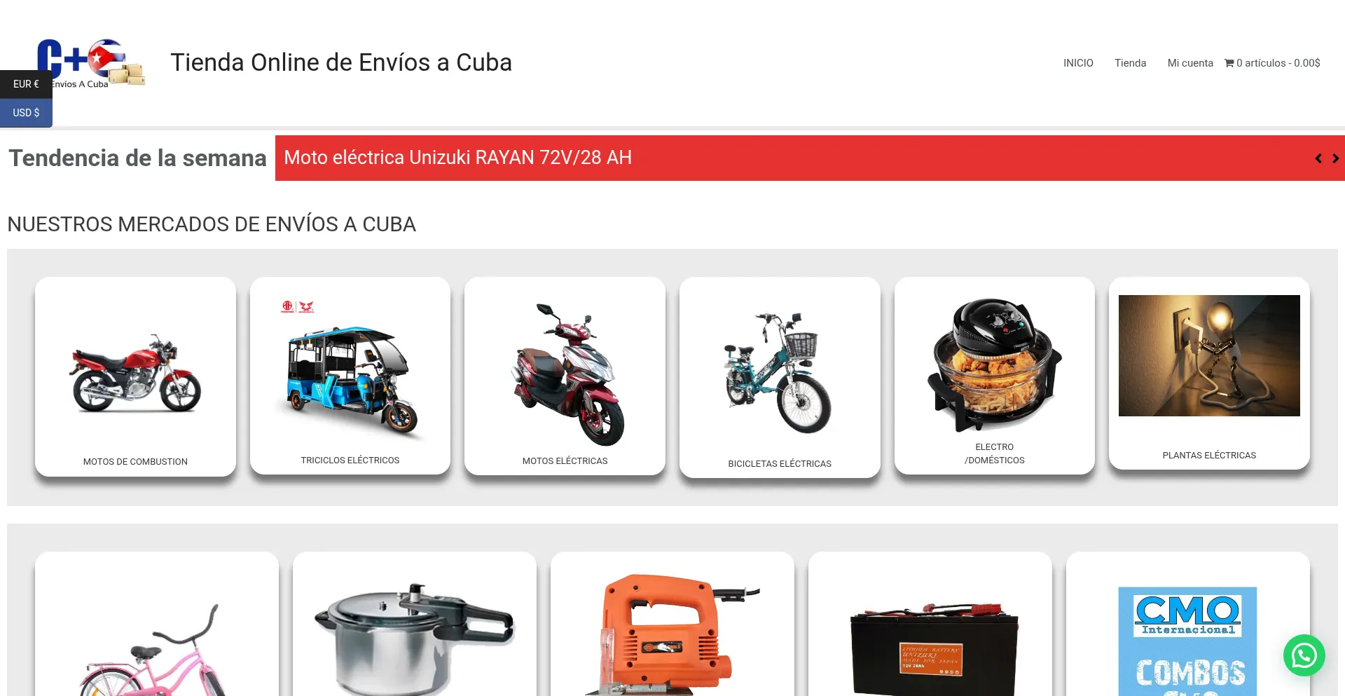 Website screenshot of Compramasonline.com