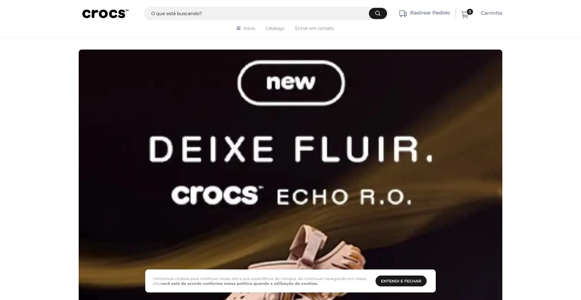 Website screenshot of Comprecrocs.com