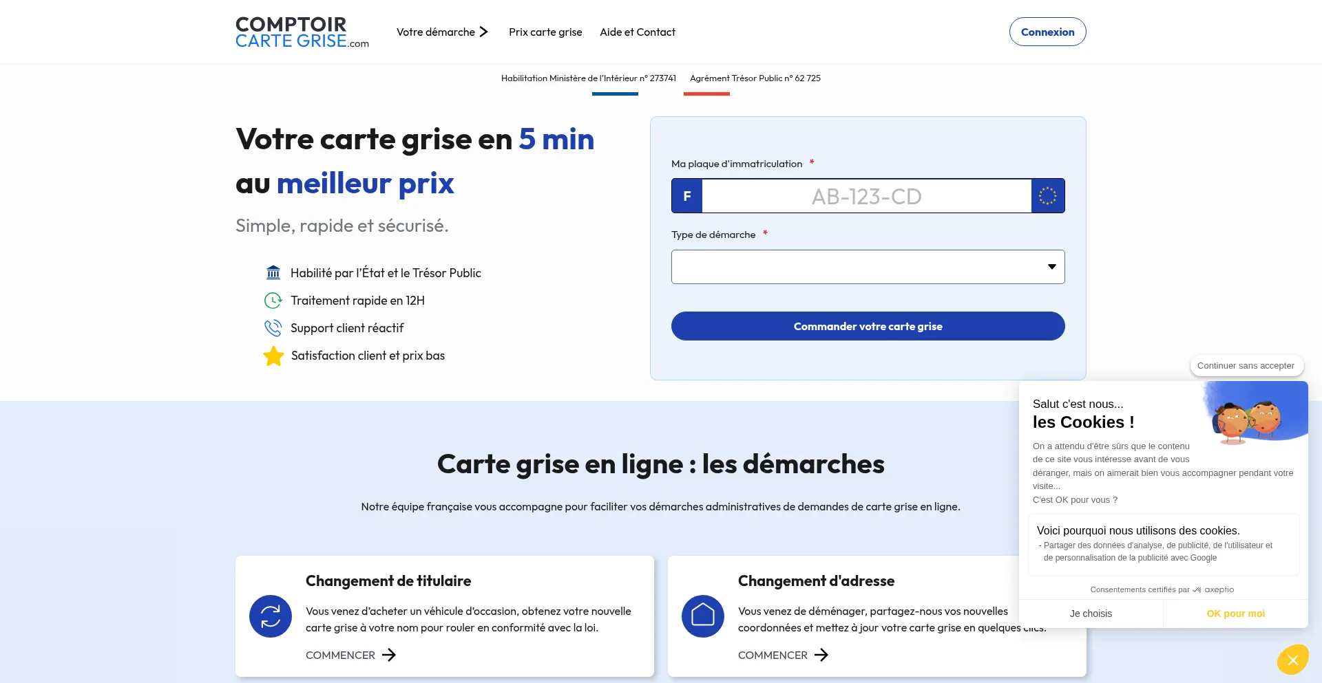 Comptoircartegrise.com