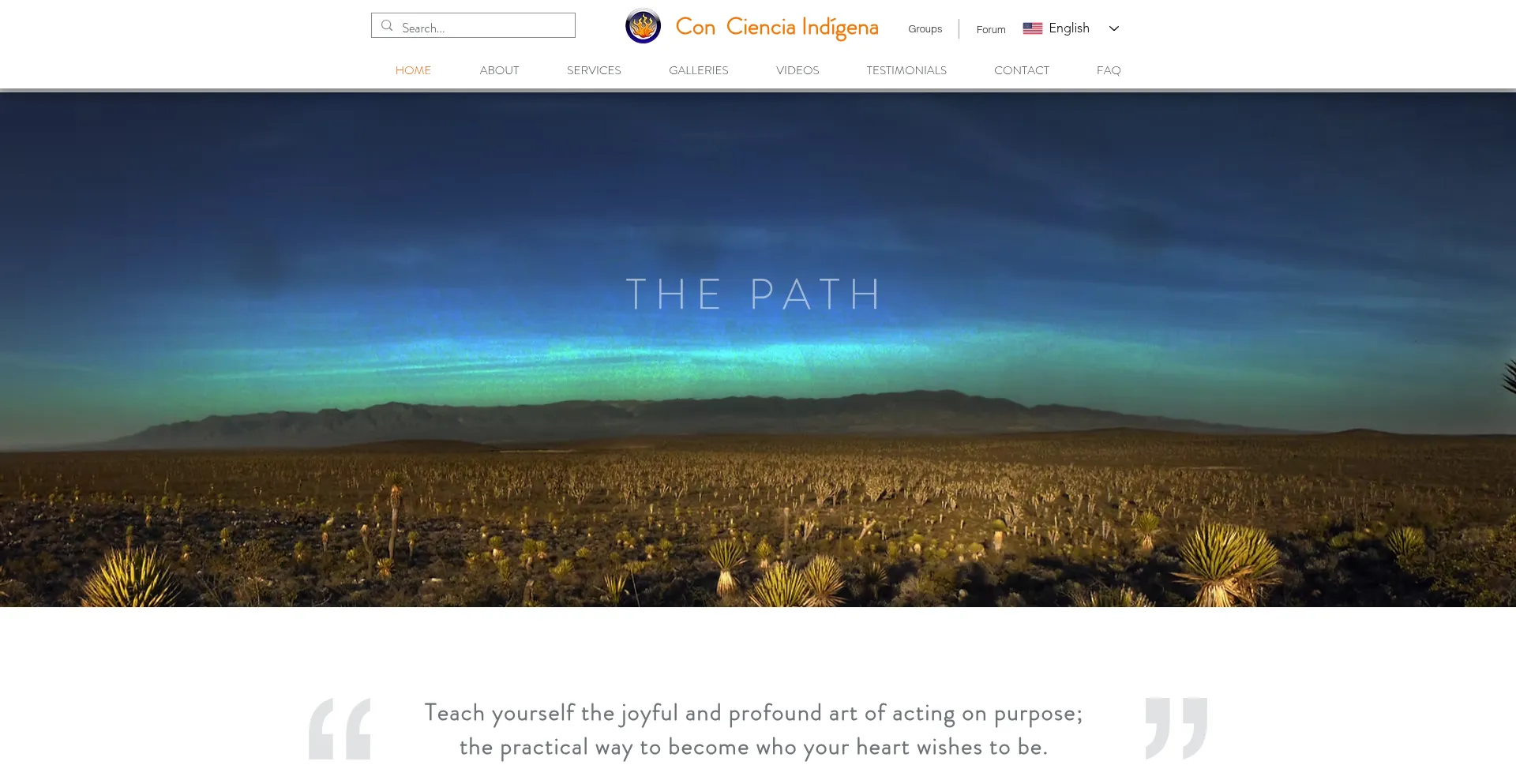 Website screenshot of Concienciaindigena.org