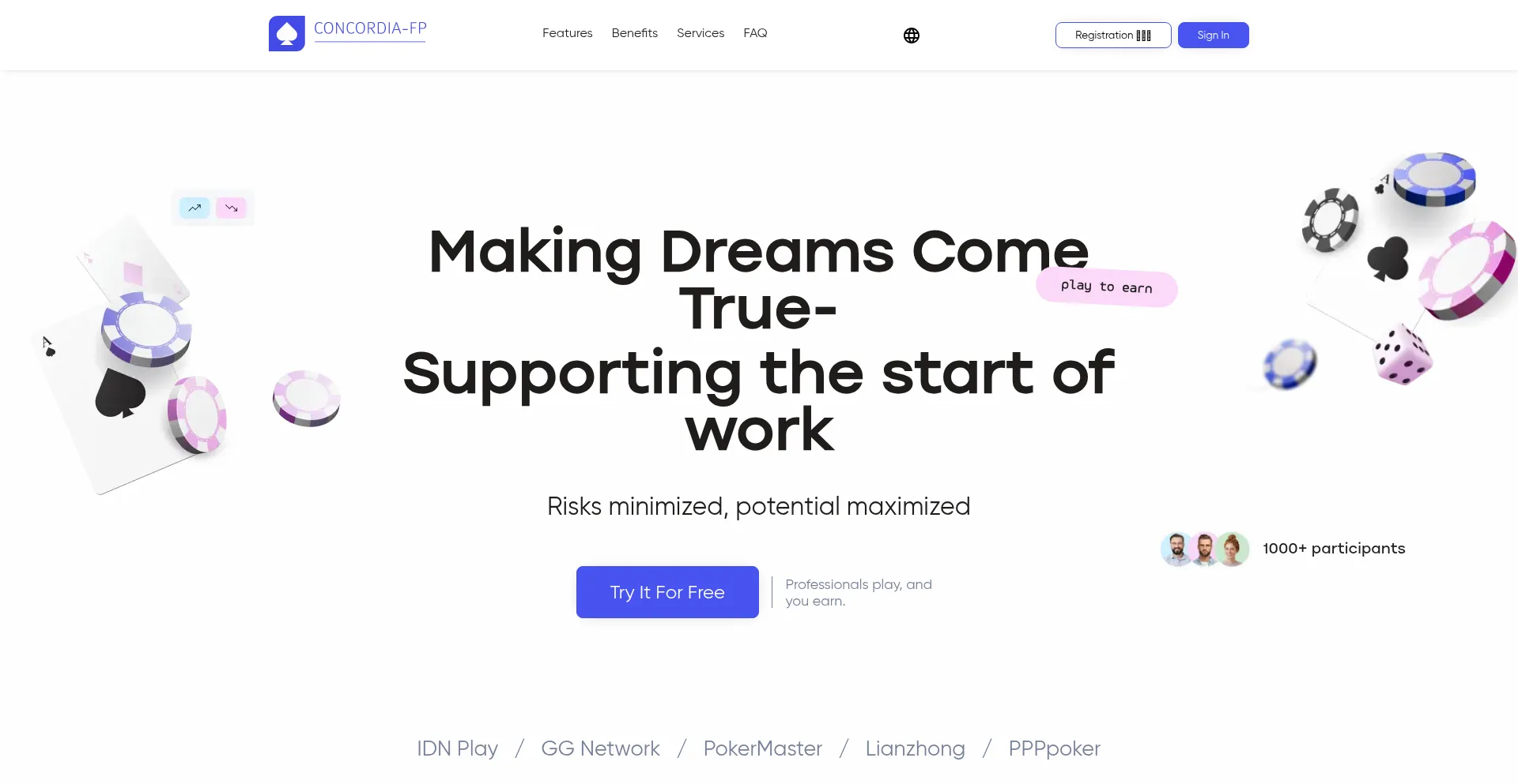 Website screenshot of Concordia-fp.com