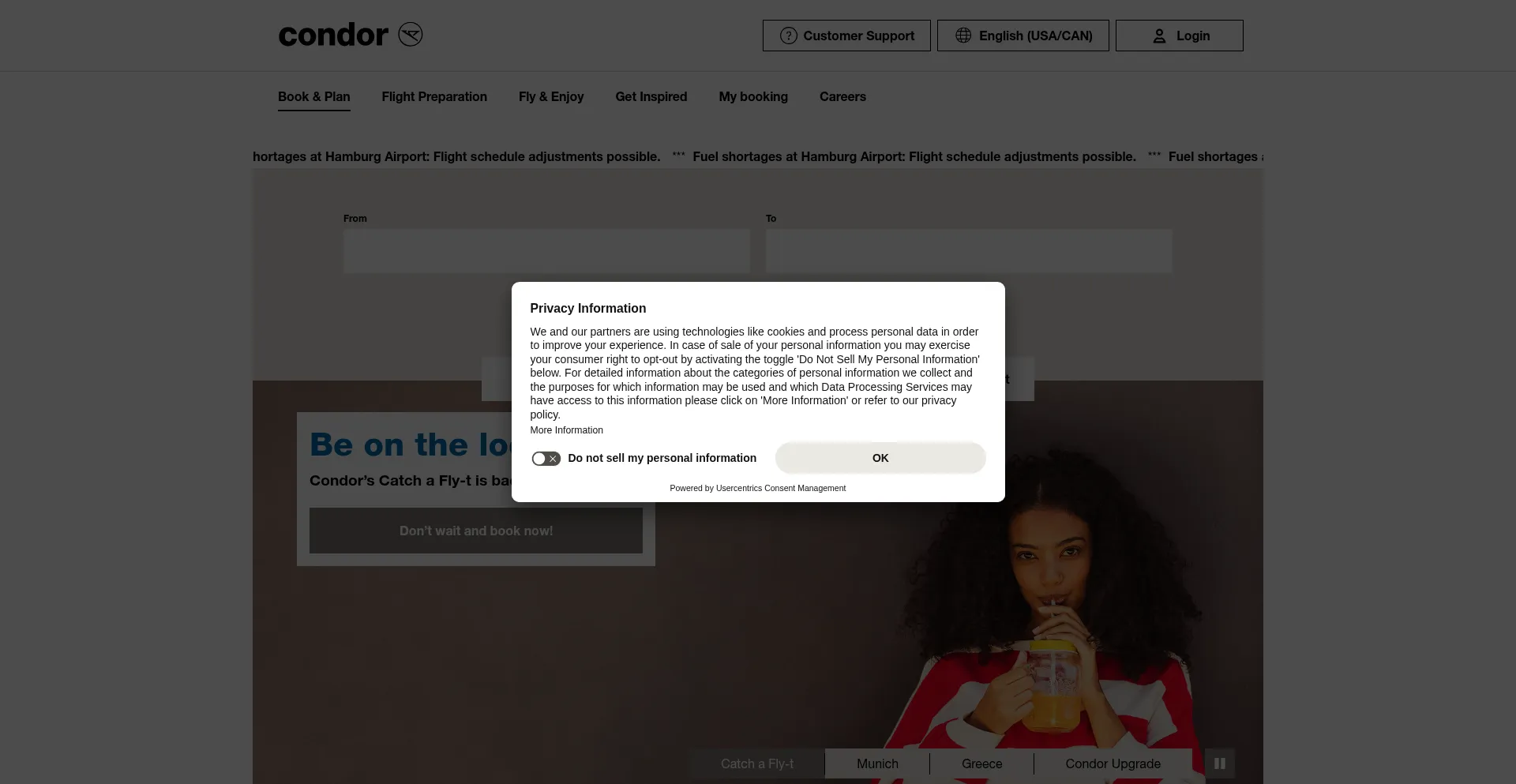 Condor.com Screenshot