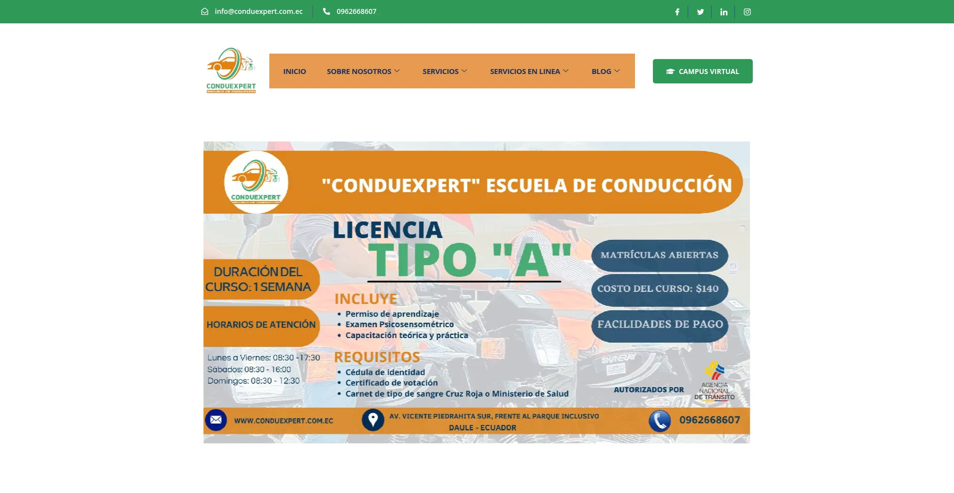 Conduexpert.com.ec Screenshot