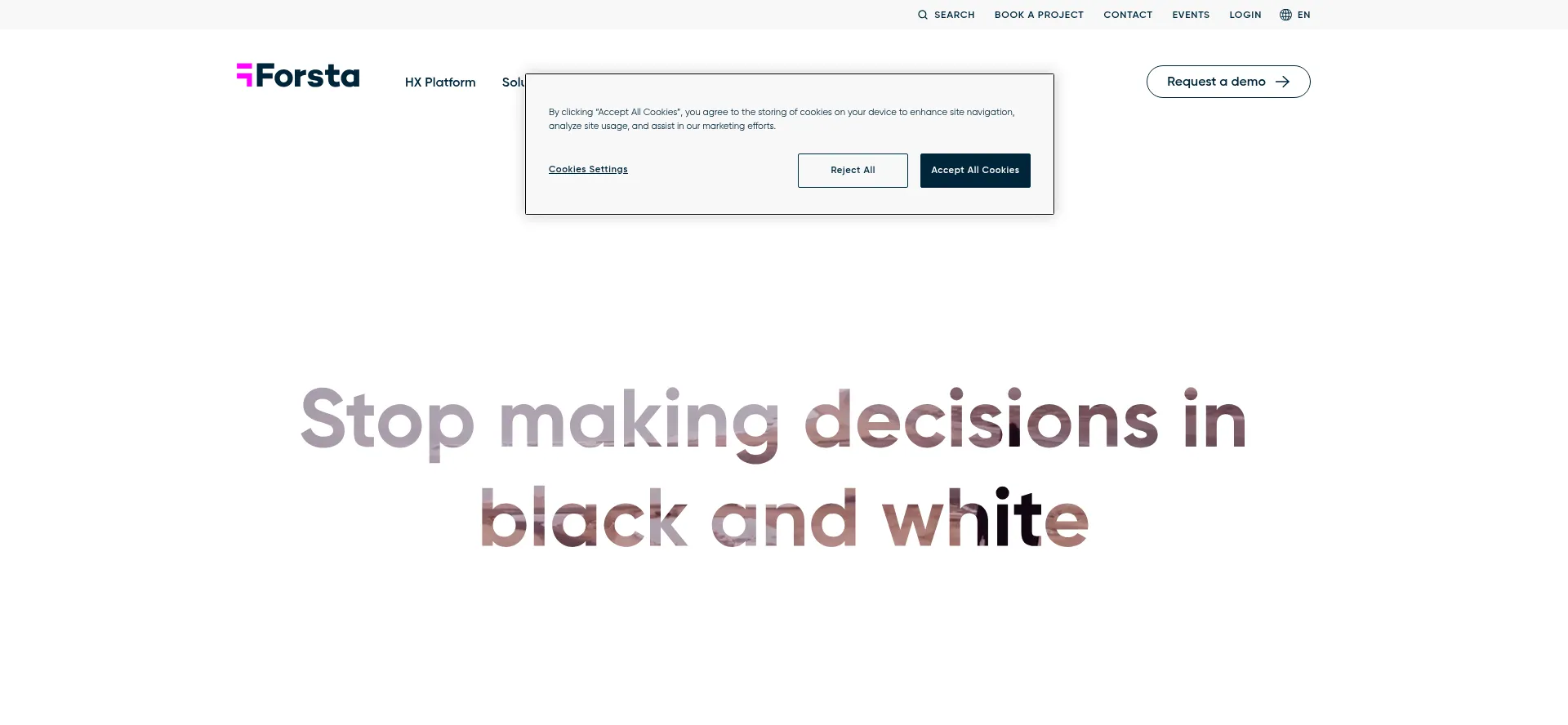 Website screenshot of Confirmit.com