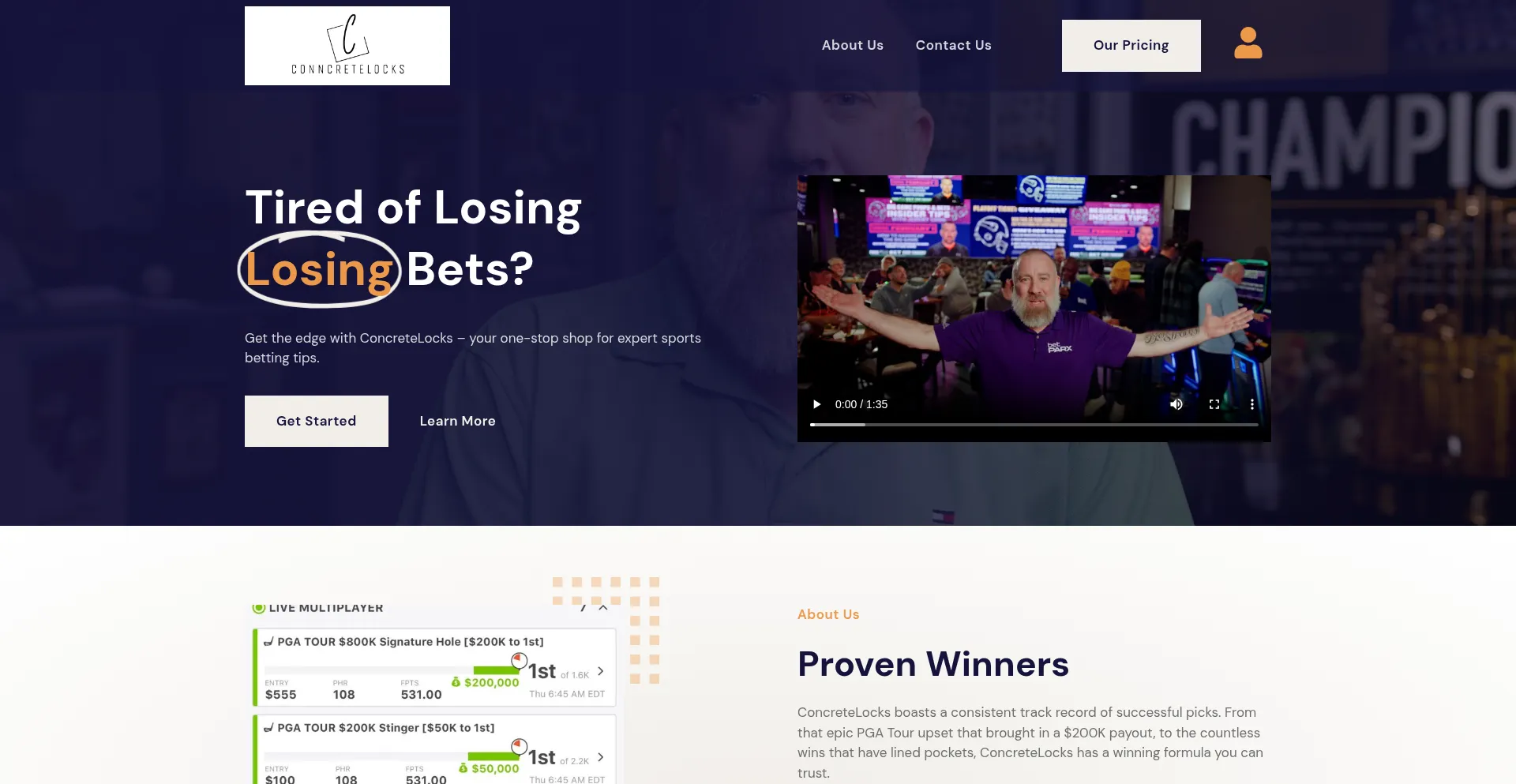 Conncretelocks.com Screenshot