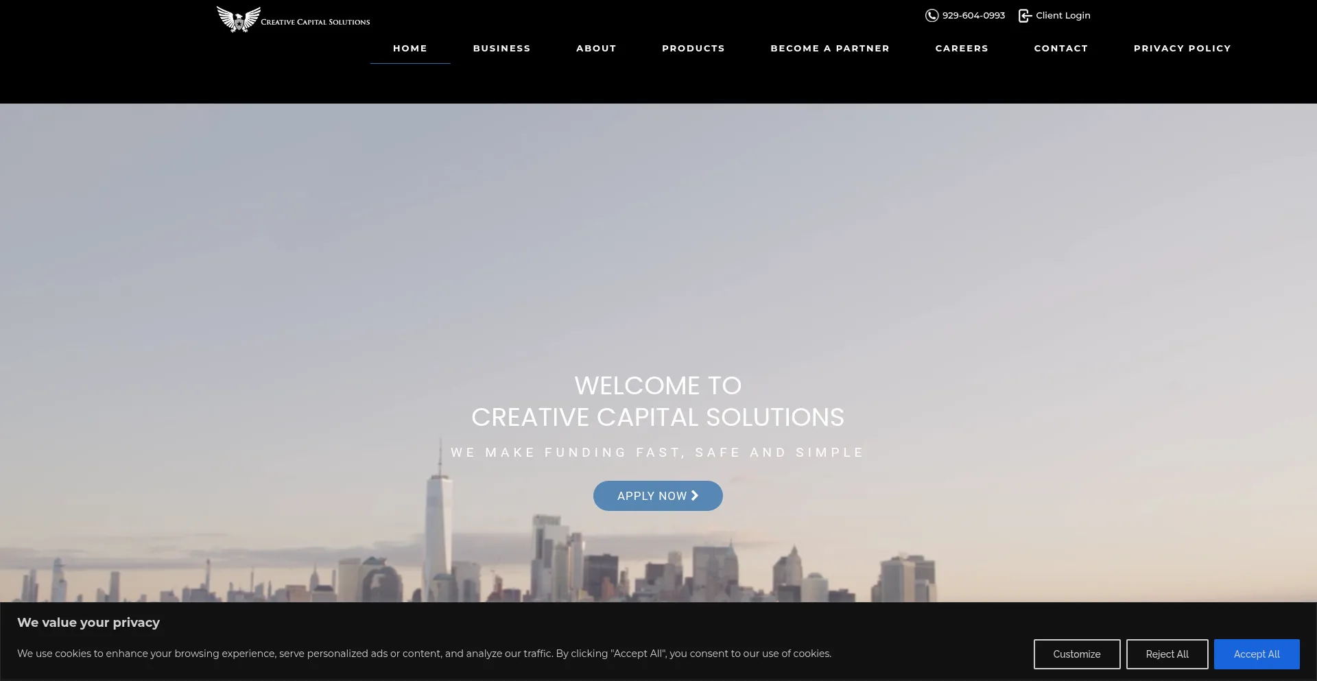 Website screenshot of Connectfocus.org