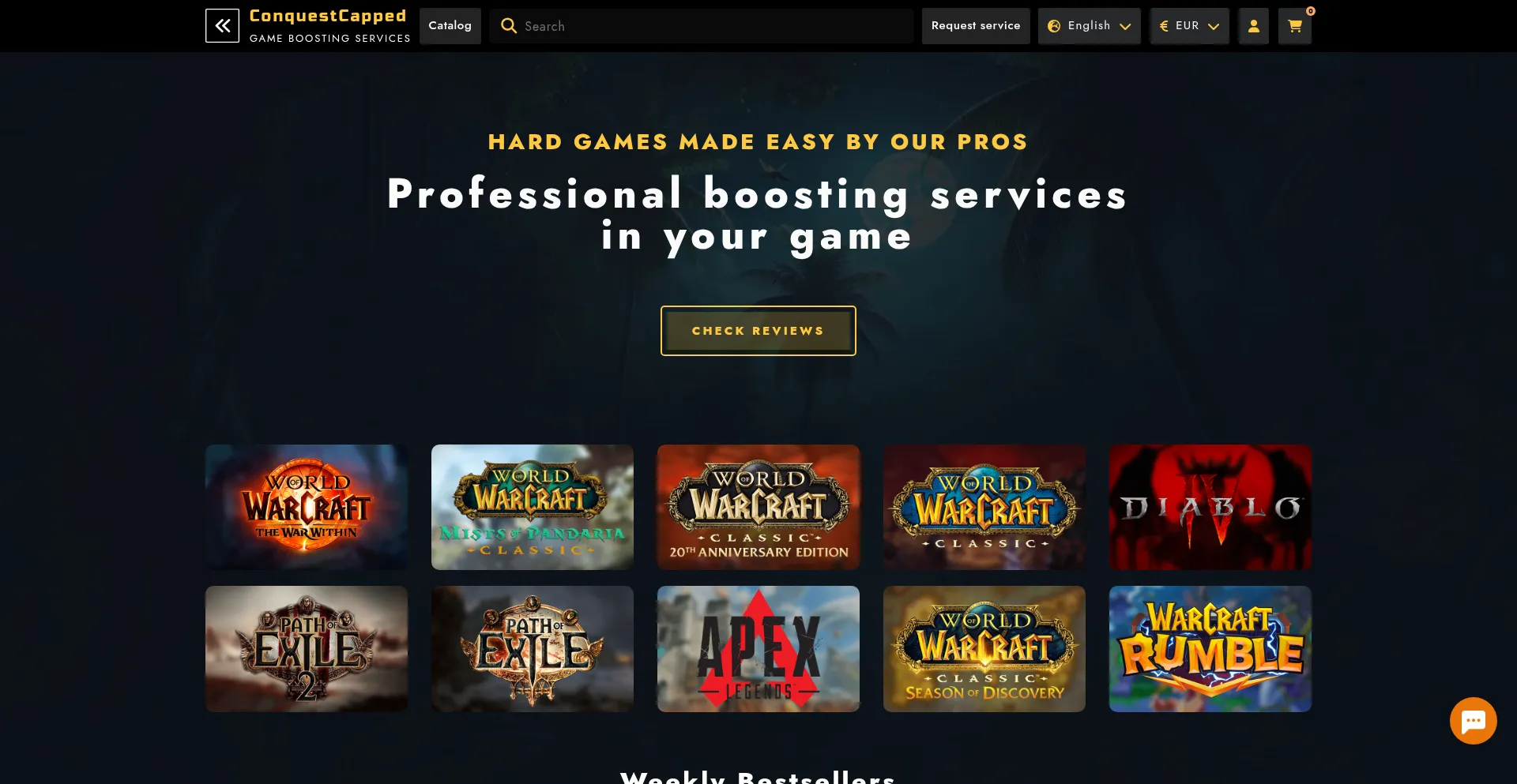 Website screenshot of Conquestcapped.com