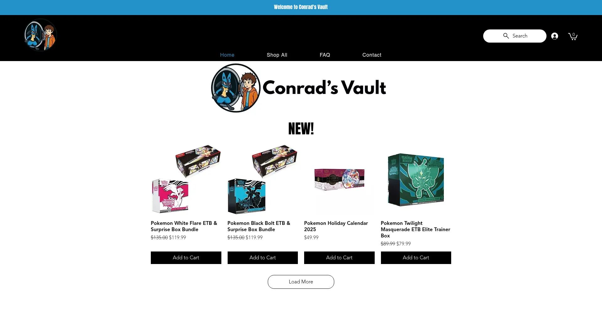 Conradsvault.com Screenshot