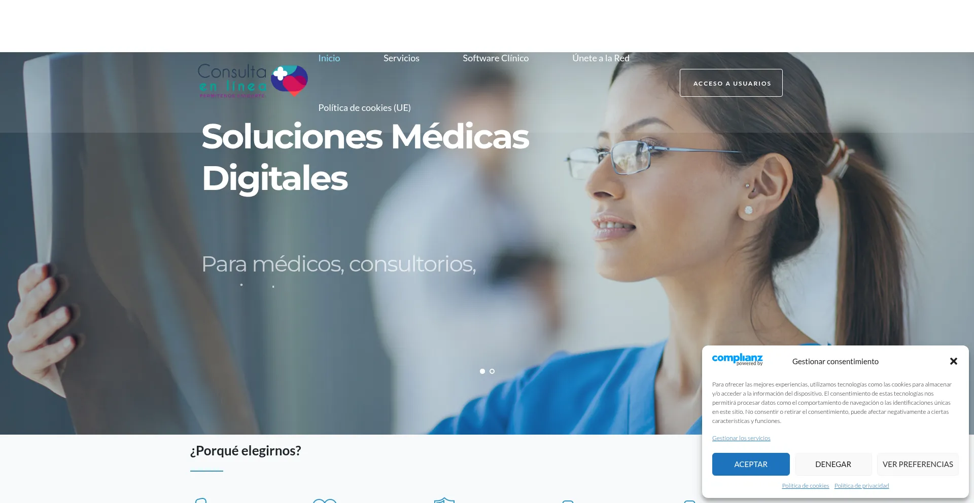 Website screenshot of Consultaenlinea.es