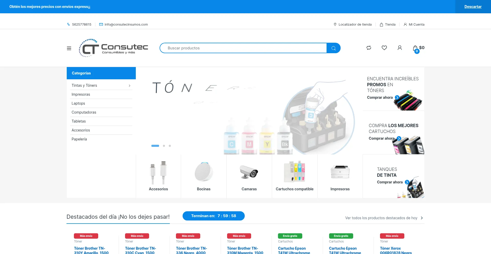 Consutecinsumos.com Screenshot
