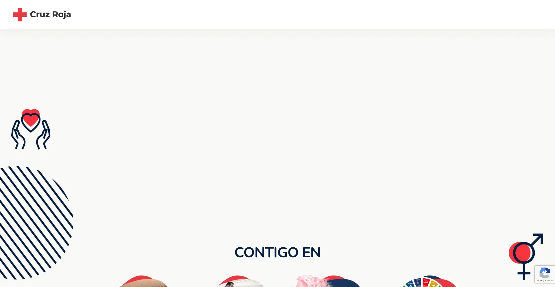 Website screenshot of Contigocruzrojamadrid.com