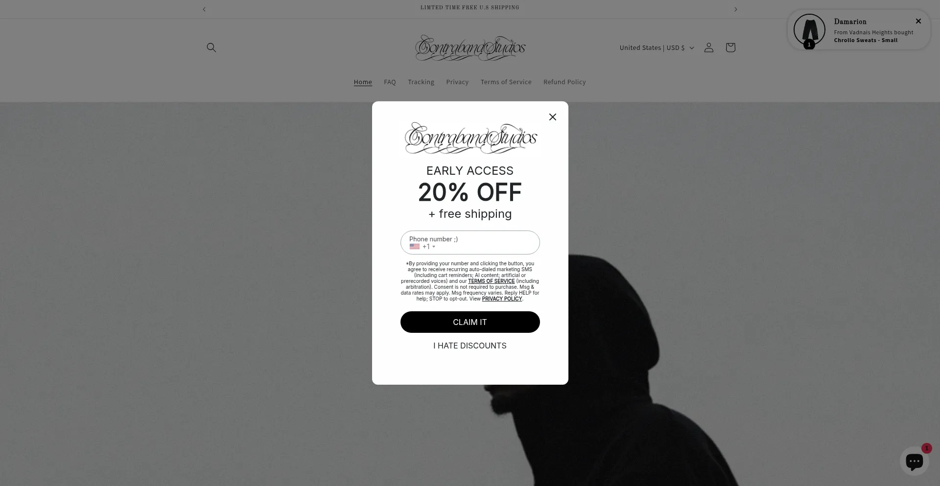 Contrabandus.com Screenshot